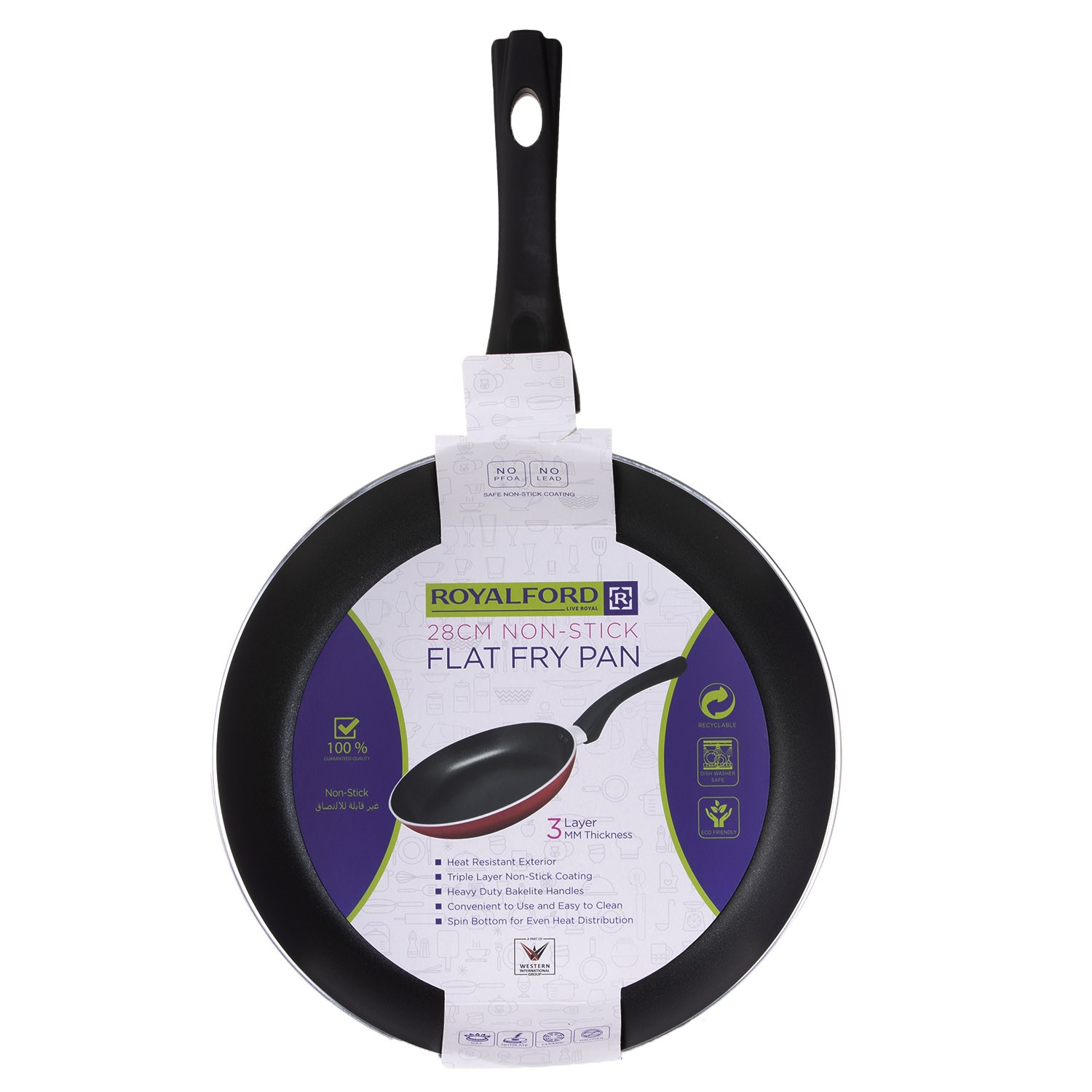 Non-stick Flat Pan- 28cm