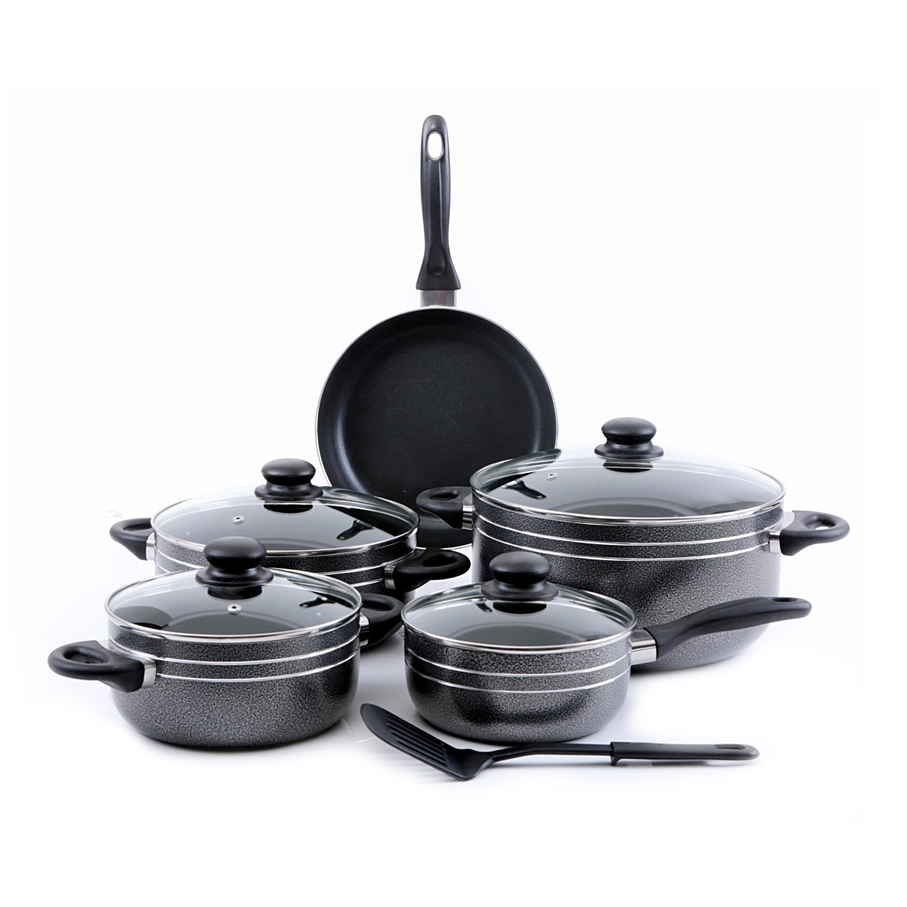 Buy Delcasa Nylon Cooking Utensils, 6 Pcs - Non Stick Non Scratch