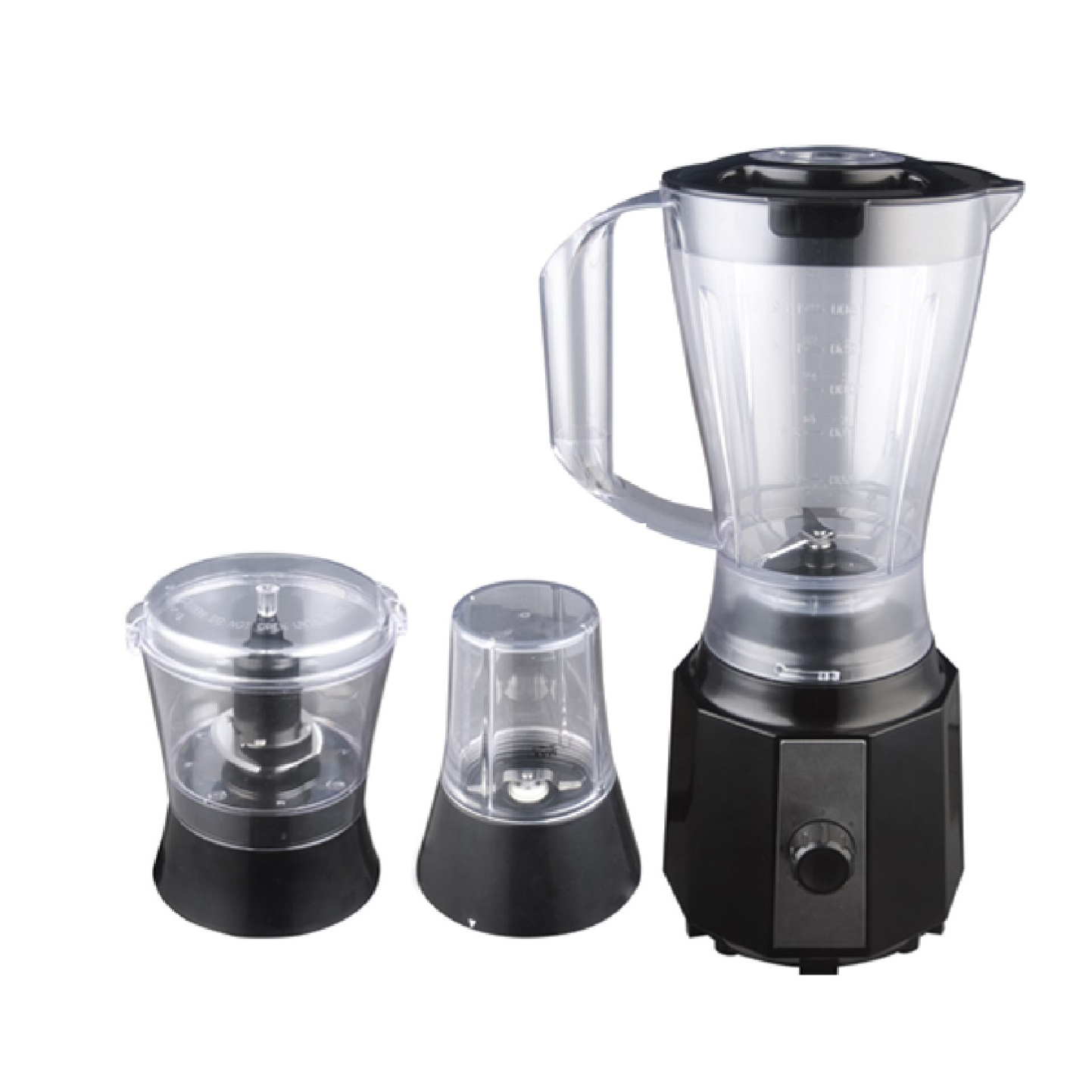 Geepas 400W 3 in 1 Multifunctional Blender, Stainless Steel Blades, 2  Speed Control with Pulse, Dry Mill & Mincer Included