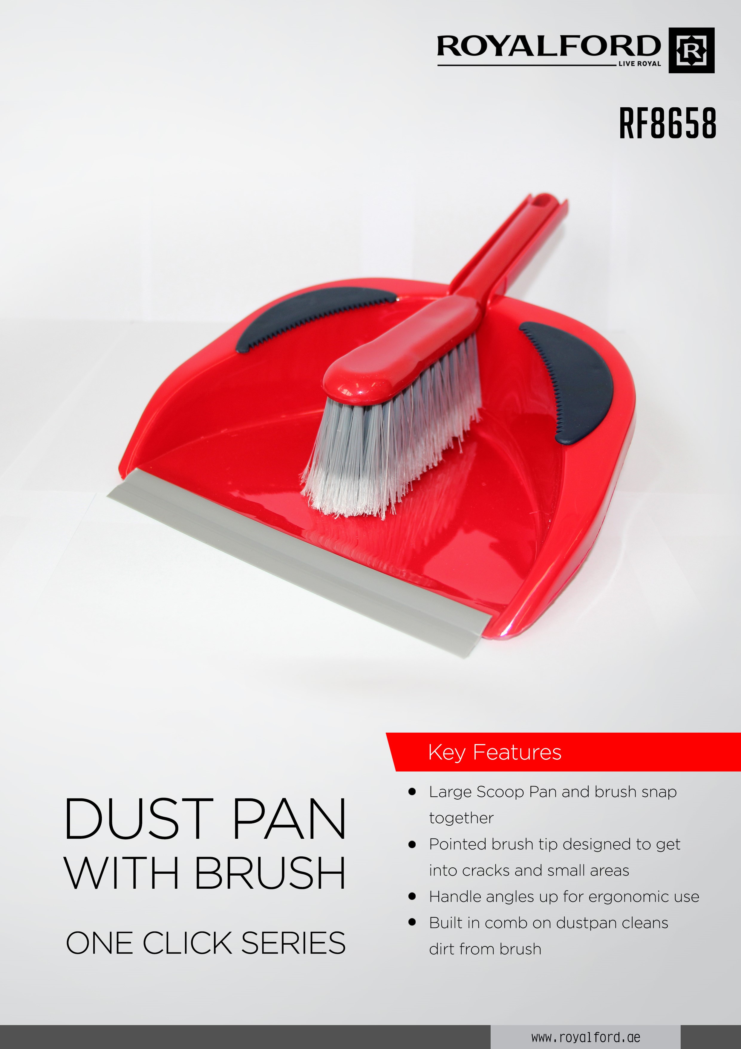 Delcasa 6Pcs Floor Cleaning Set With Dust Pan, Hard Brush, Soft Brush,  Cleaning Brush, Squeegee