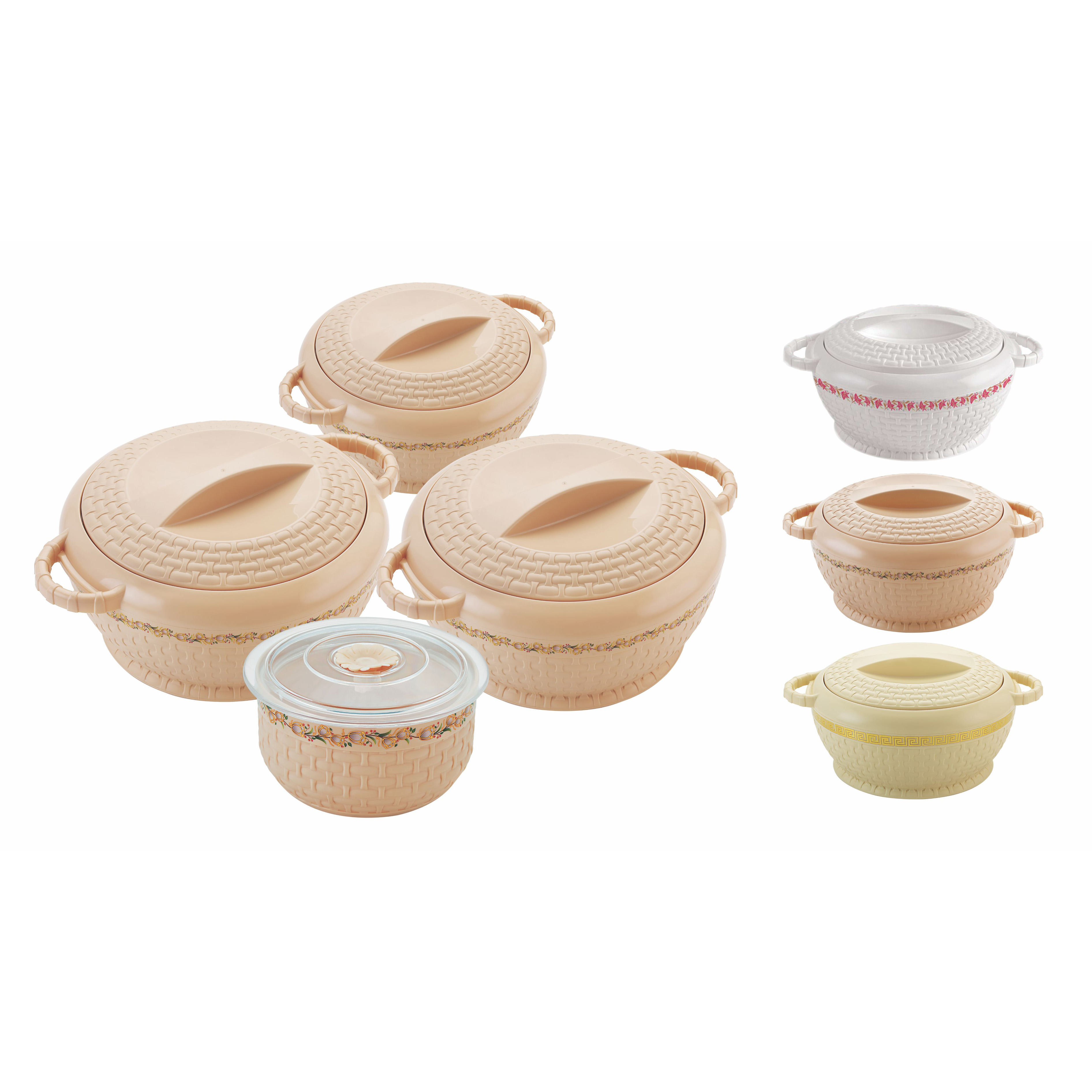 Buy Royalford 3Pc Hot Pot Insulated Food Warmer - Thermal Casserole Dish -  Double Wall Insulated Serving Online in UAE - Wigme