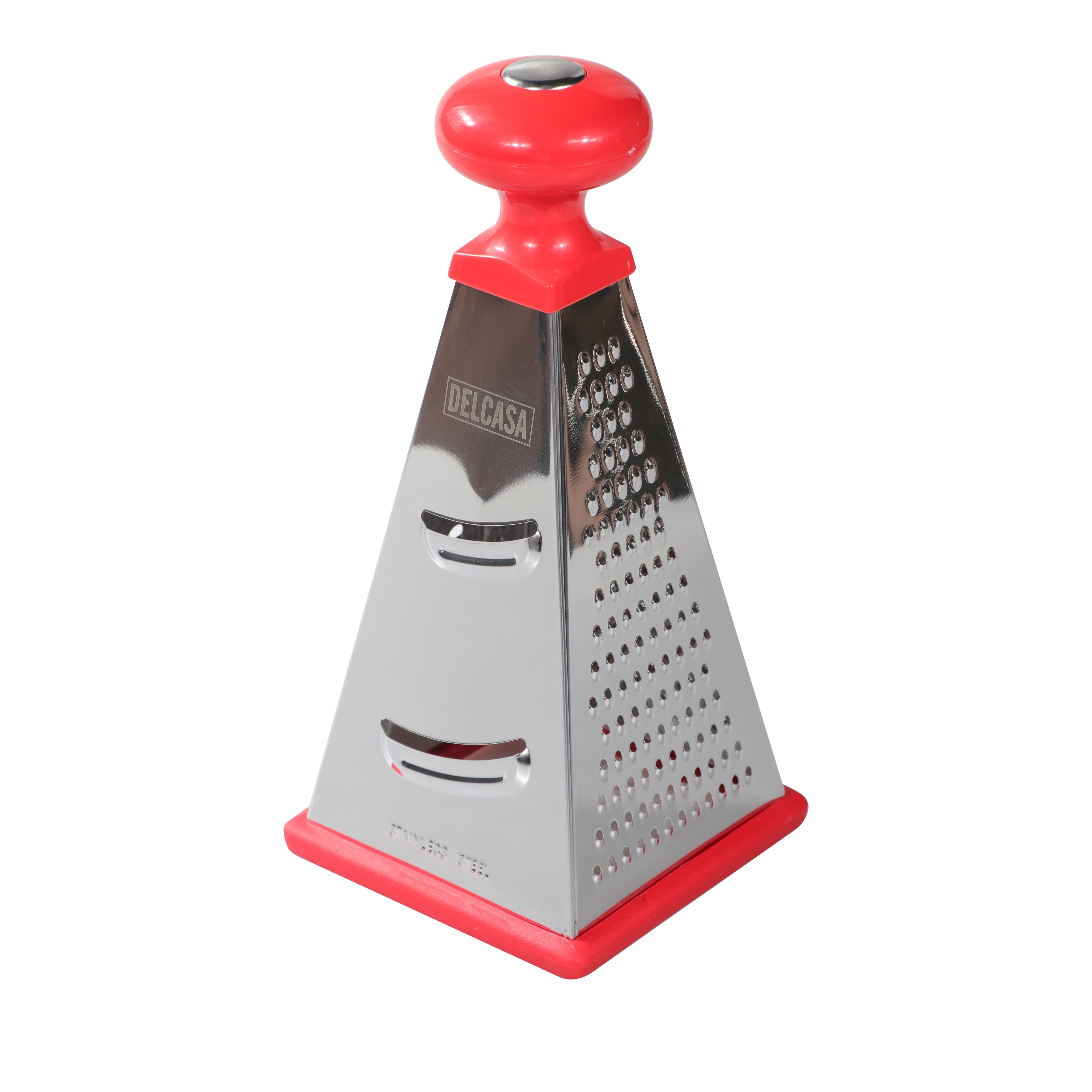 Buy Delcasa Large Box Grater 3 In 1 Cheese Grater For Kitchen With Storage  Container 3 Blade Non-Stick Online in UAE - Wigme