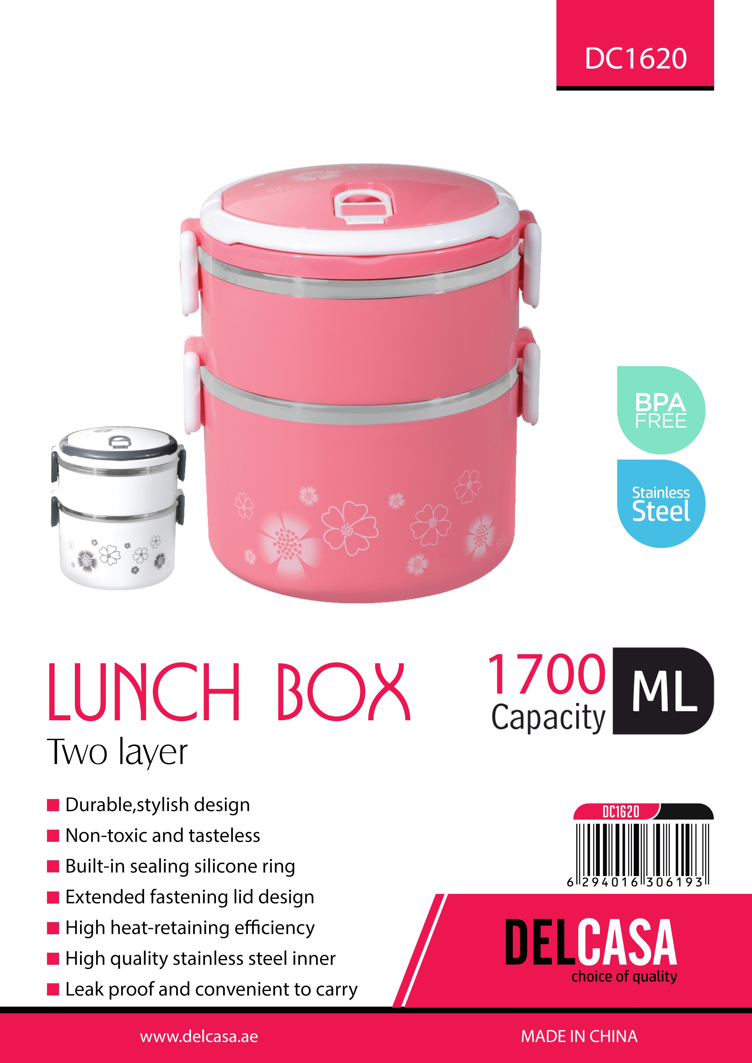 China Stainless Steel Fast Food Bowl Double Layer Lunch Box