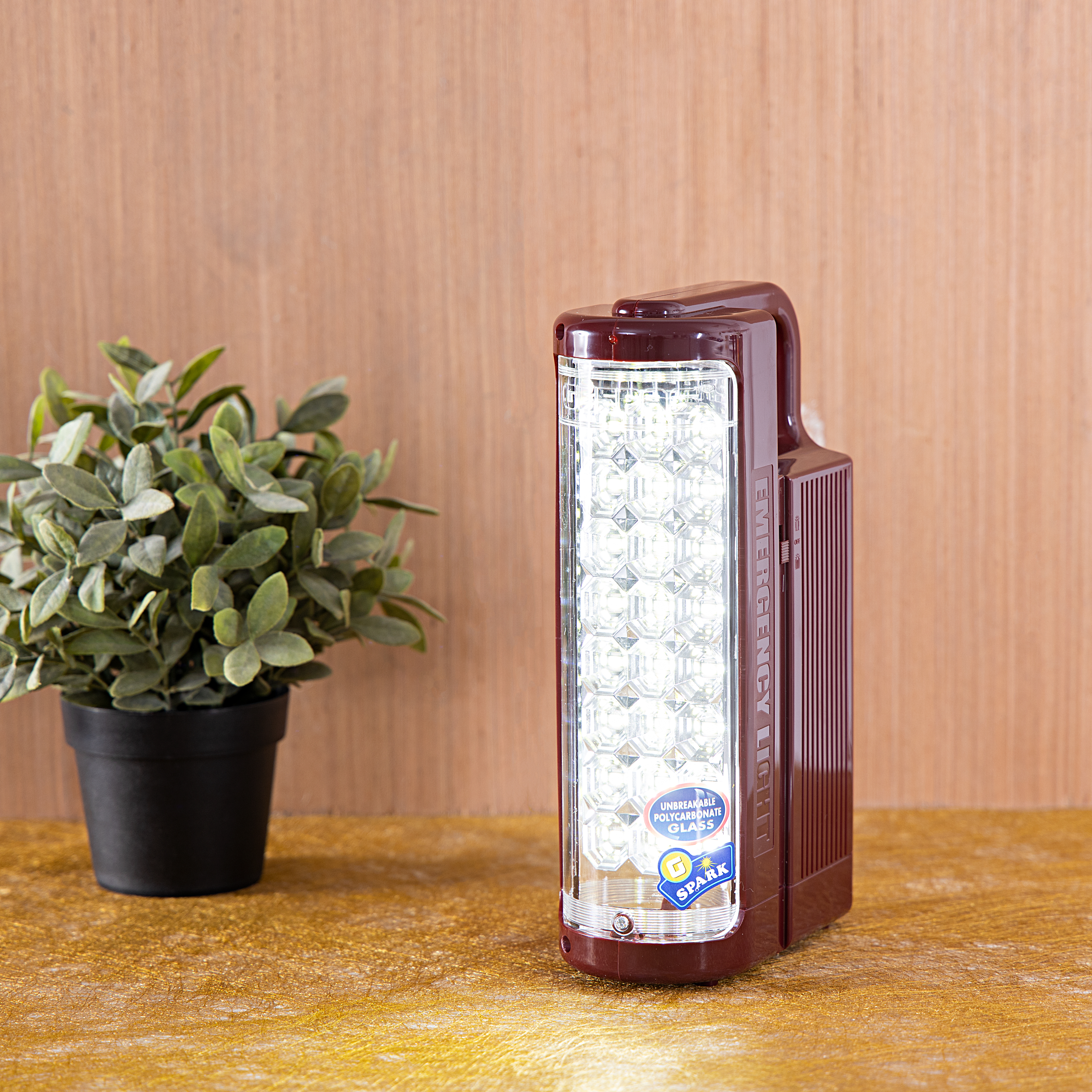 Geepas Rechargeable LED Lantern, GE5511USB, Portable, Solar Input, Unbreakable PC Glass, Ideal for Camping and Hiking