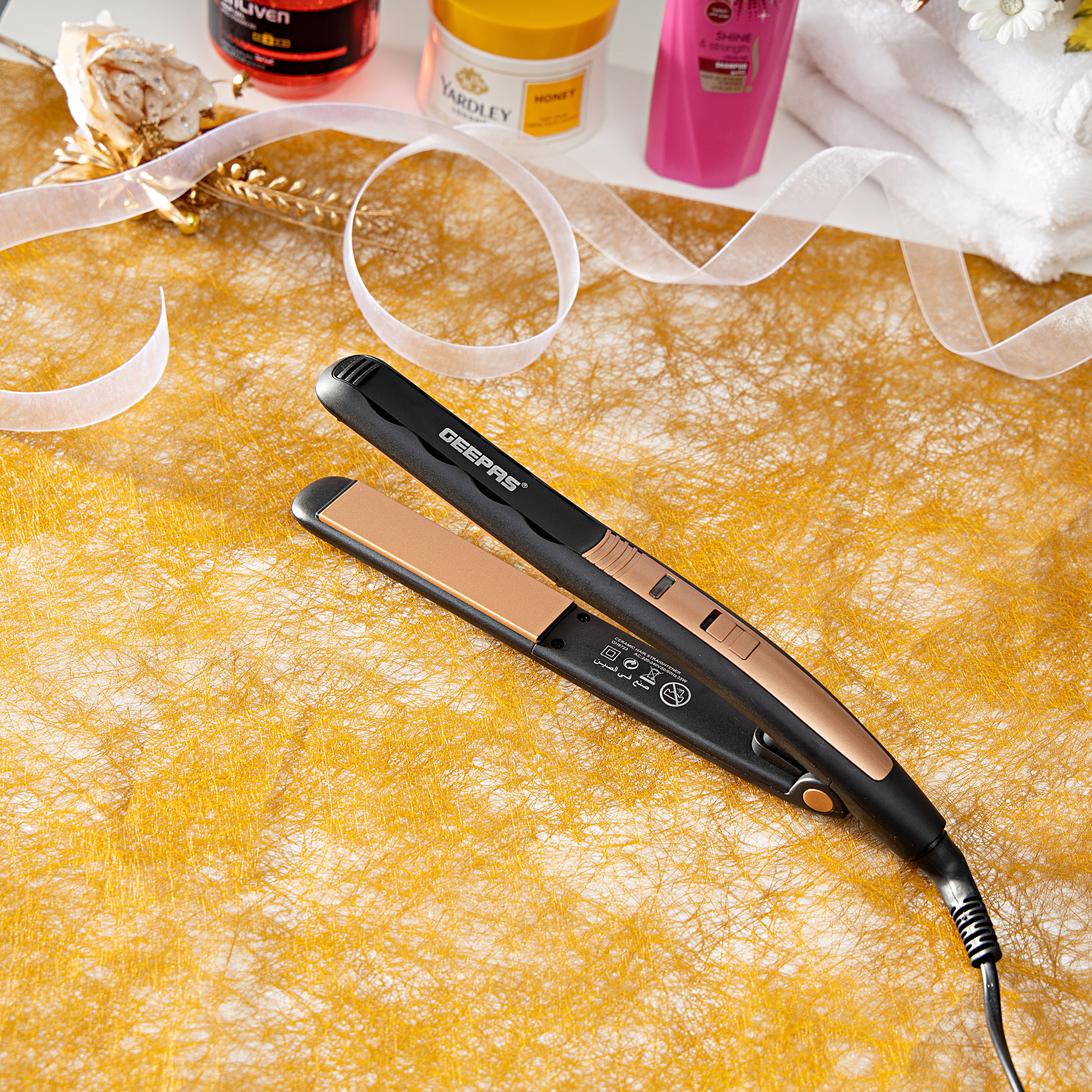 how to use geepas hair straightener