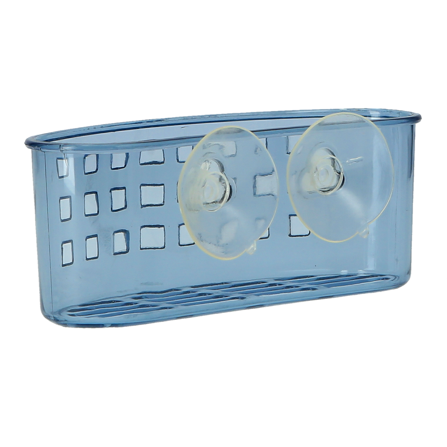 Plastic Suction Bathroom Organization Shower Caddy Basket, Clear