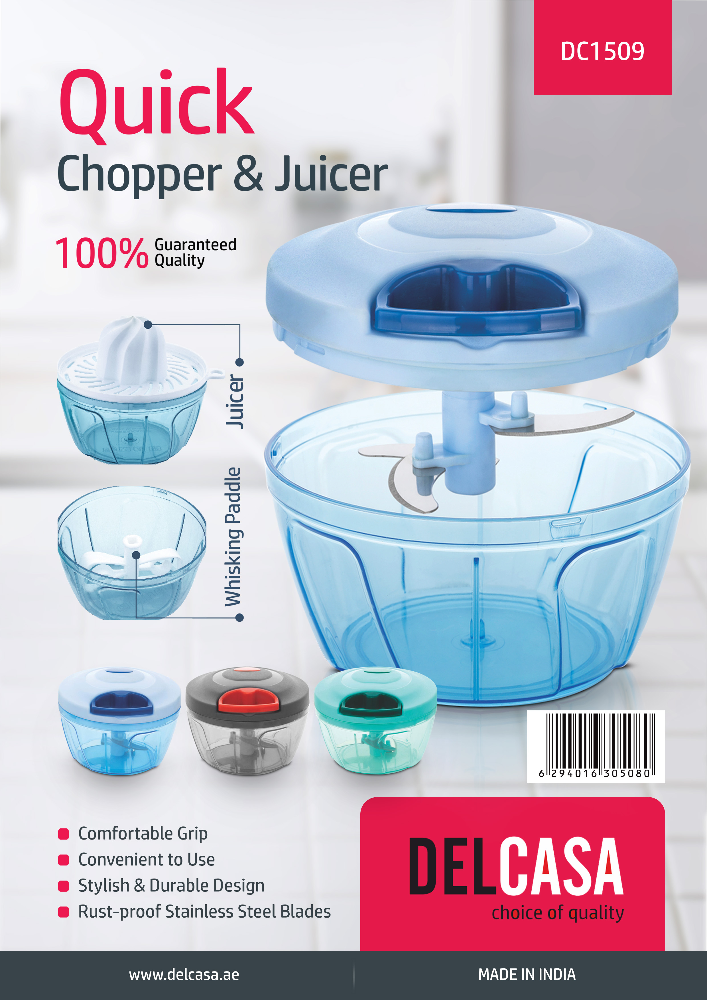 Buy Delcasa Manual Food Chopper - Mini Food Processor - Manual Handheld  Food Chopper/Cutter Online in UAE - Wigme