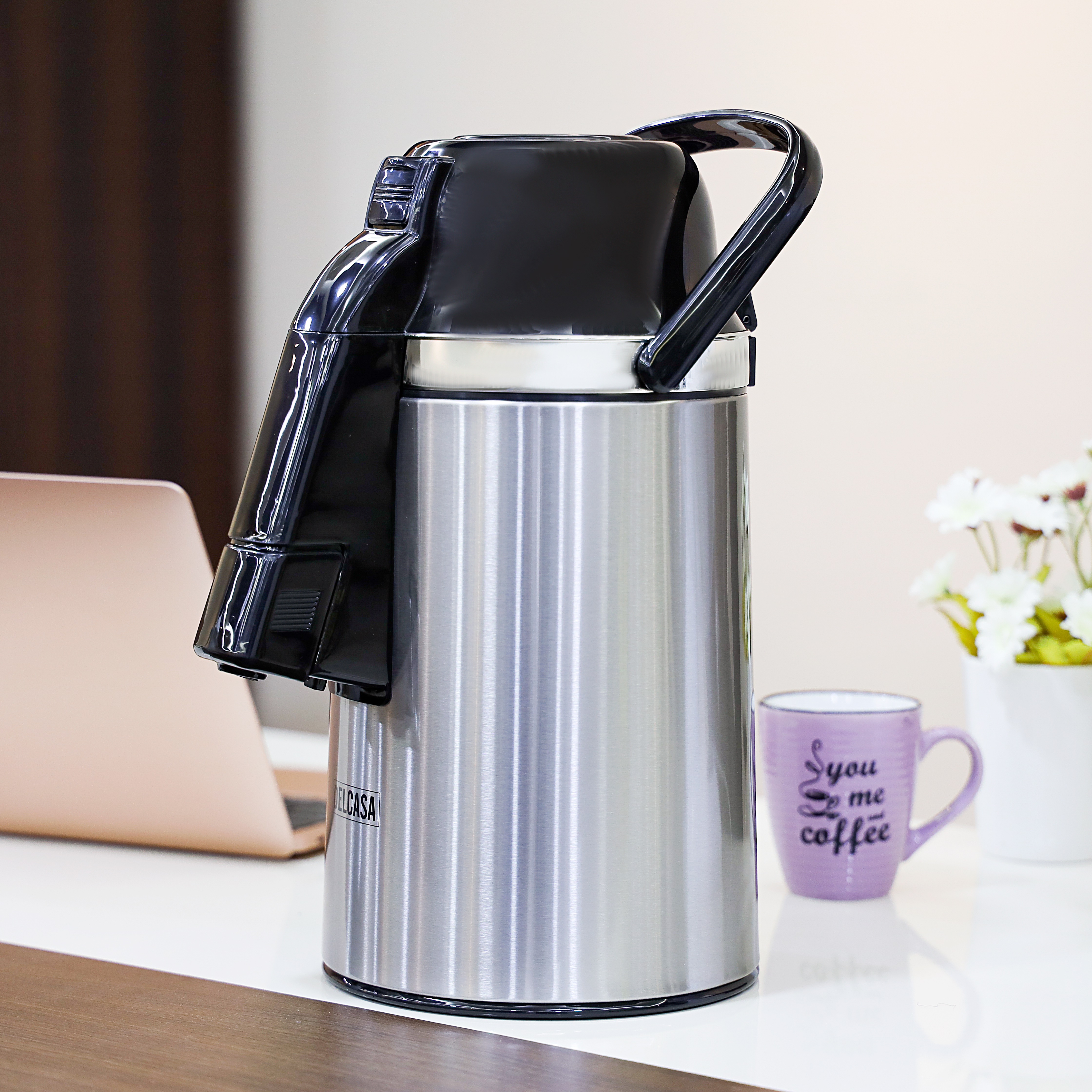 Thermos flask with milk hot sale compartment