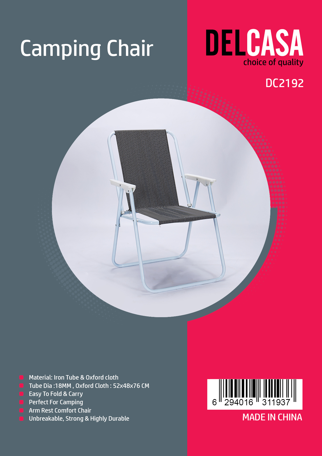 Iron easy on sale chair cloth