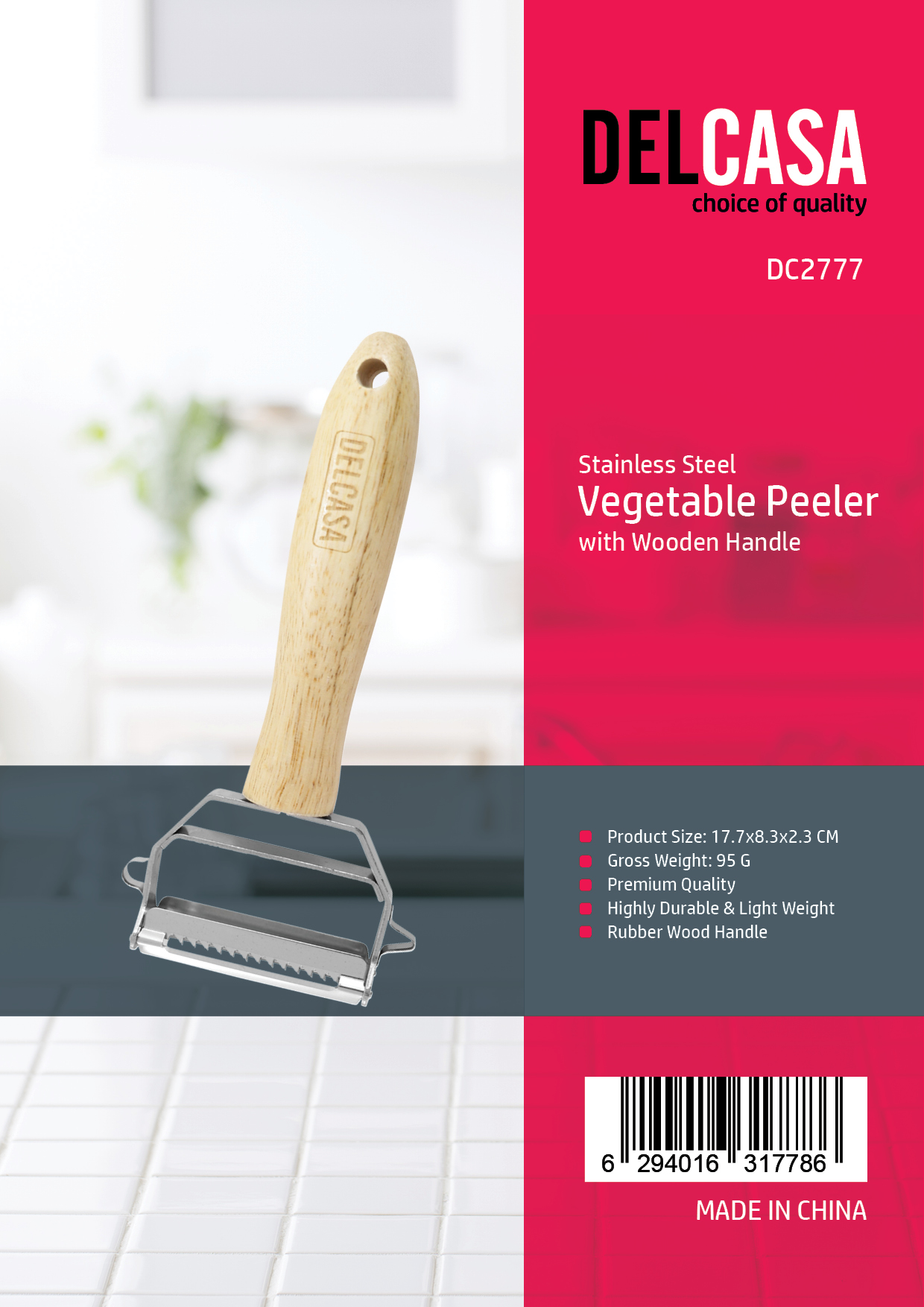 Vegetable Brush - Potato Scrubber Brush, Non-slip Durable Handle