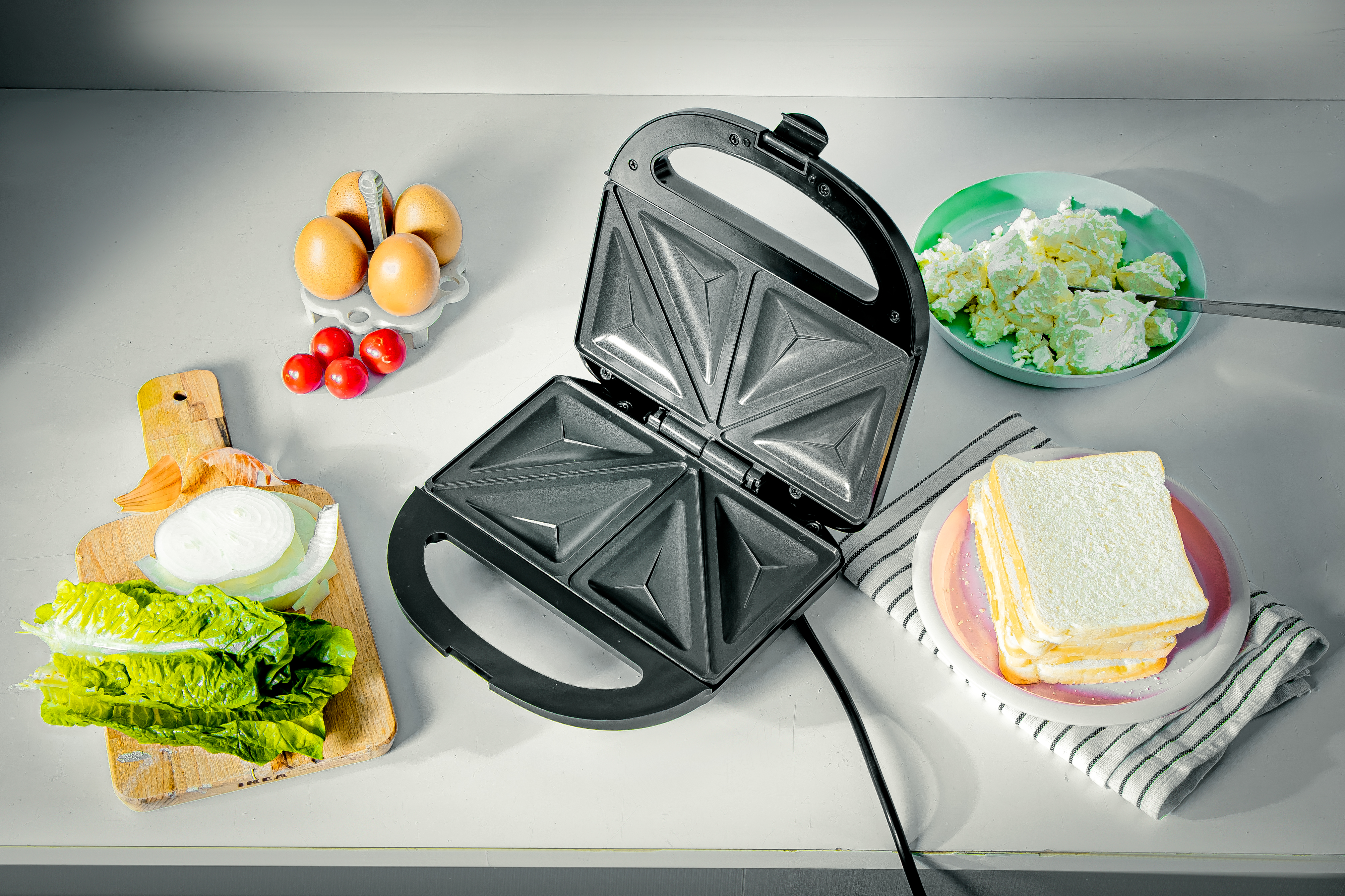 Cuisine 2 Slice Cool Touch Electric Sandwich Maker