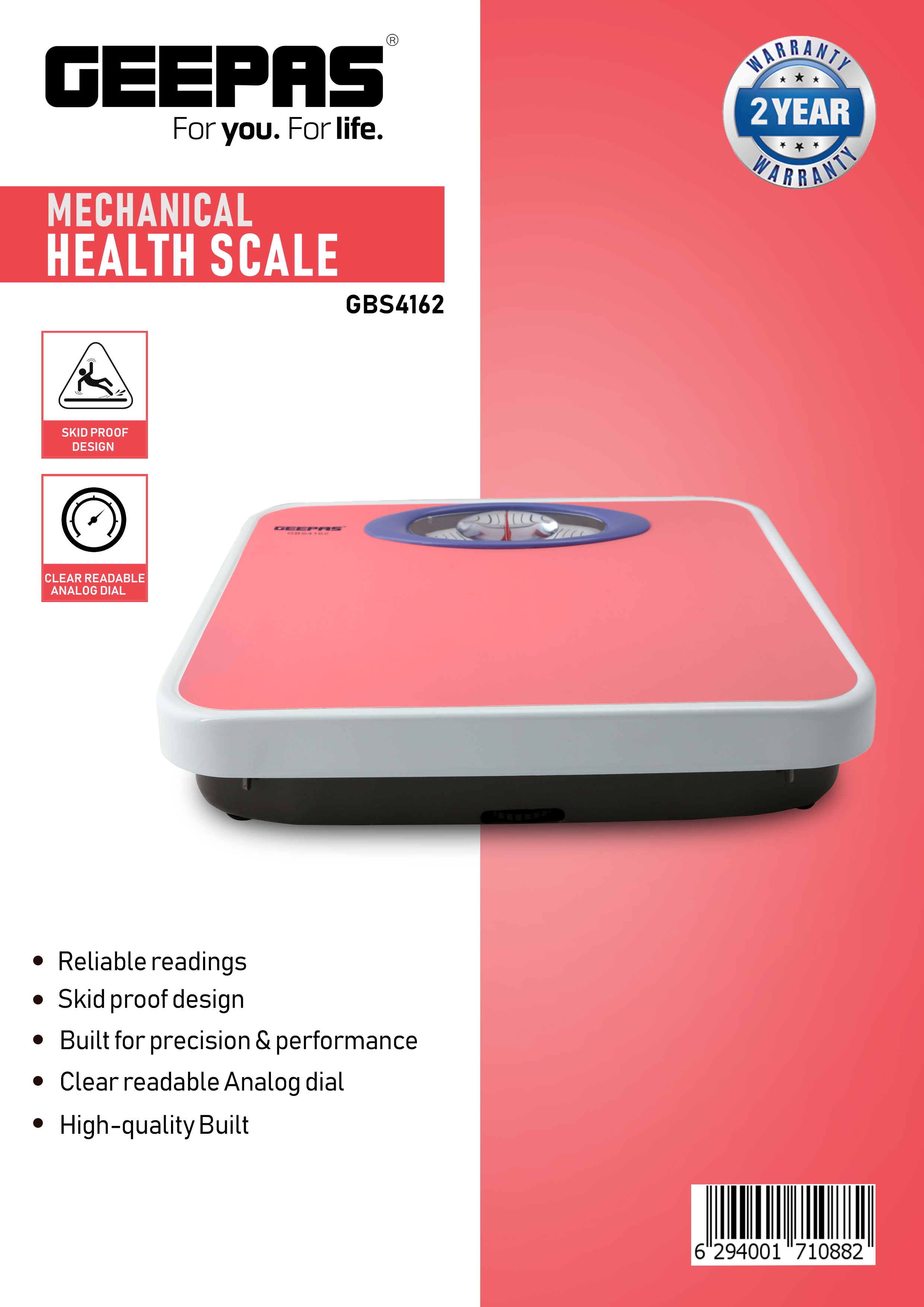 Buy Geepas Kitchen Analog Kitchen Scale - Kitchen Food Scale And  Multifunction Weight Scale Online in UAE - Wigme