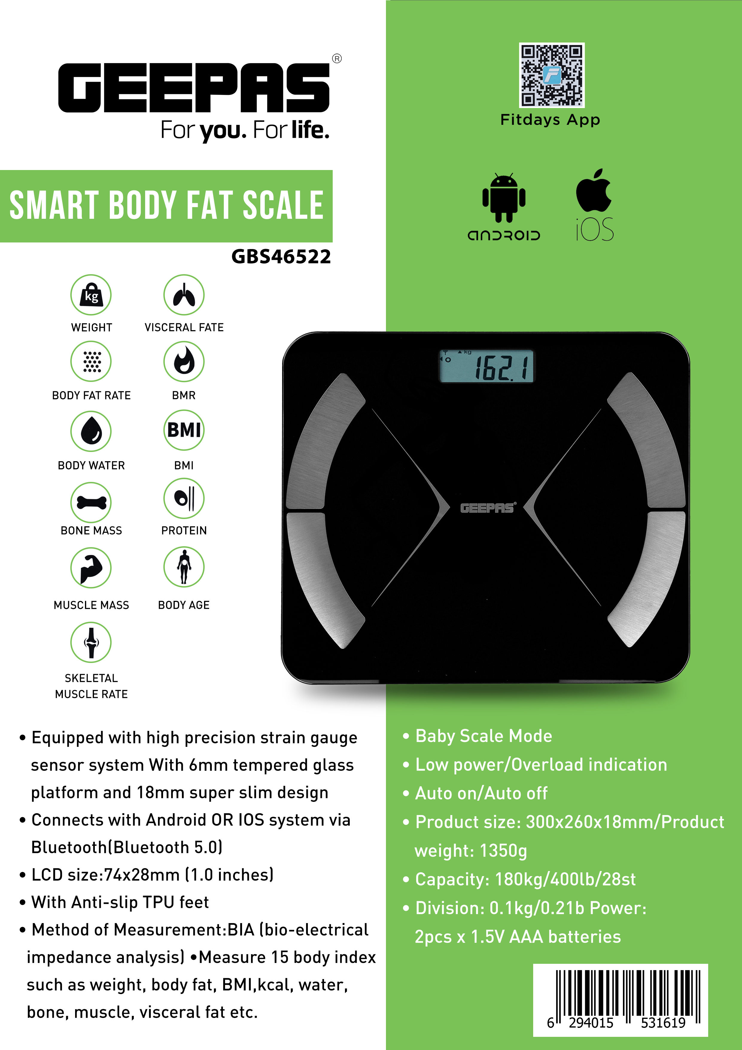 How do you connect your Silvergear scale to the Fitdays app