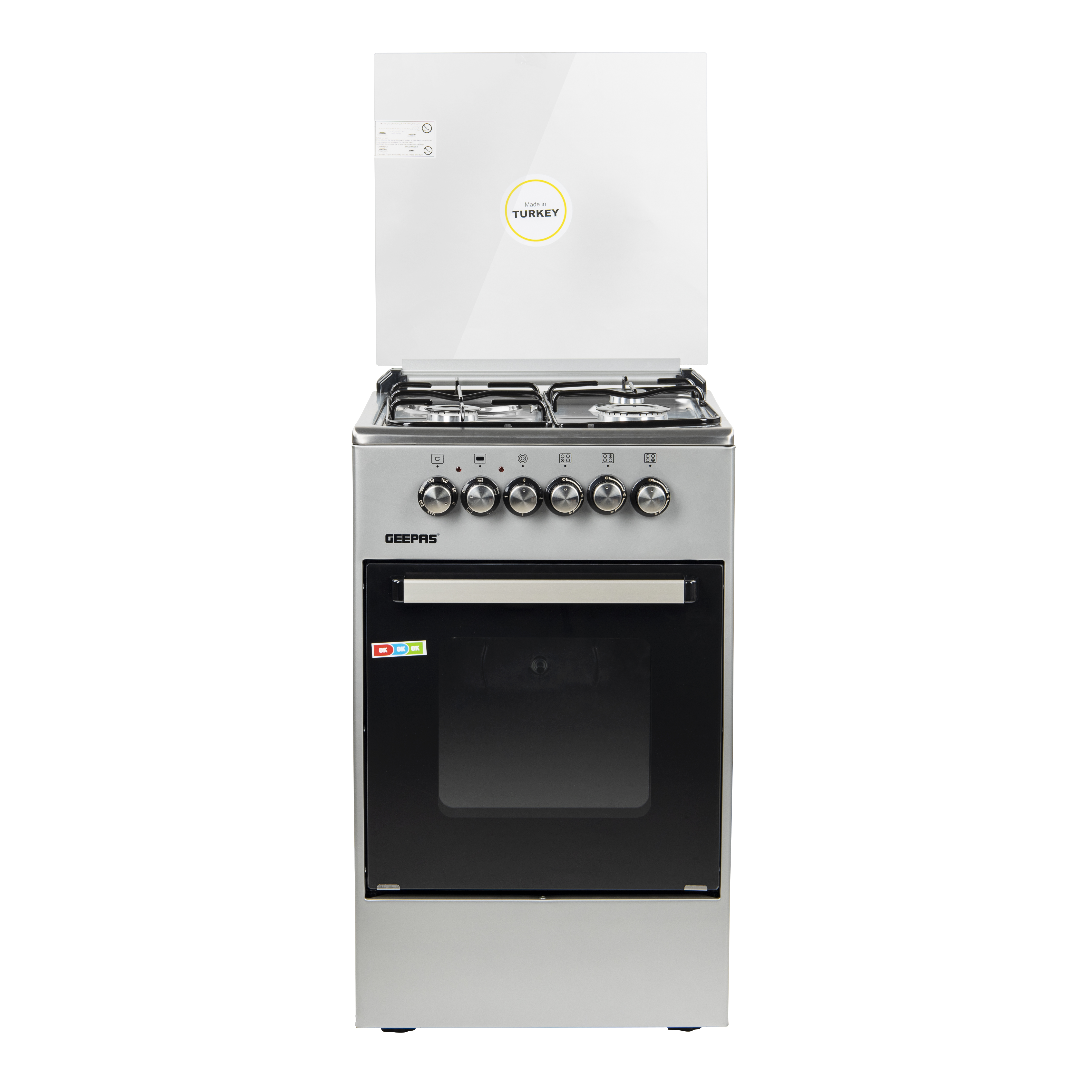 Horno 1 Cámara Inox Semi Industrial 50x50 Gas Natural – germanionline