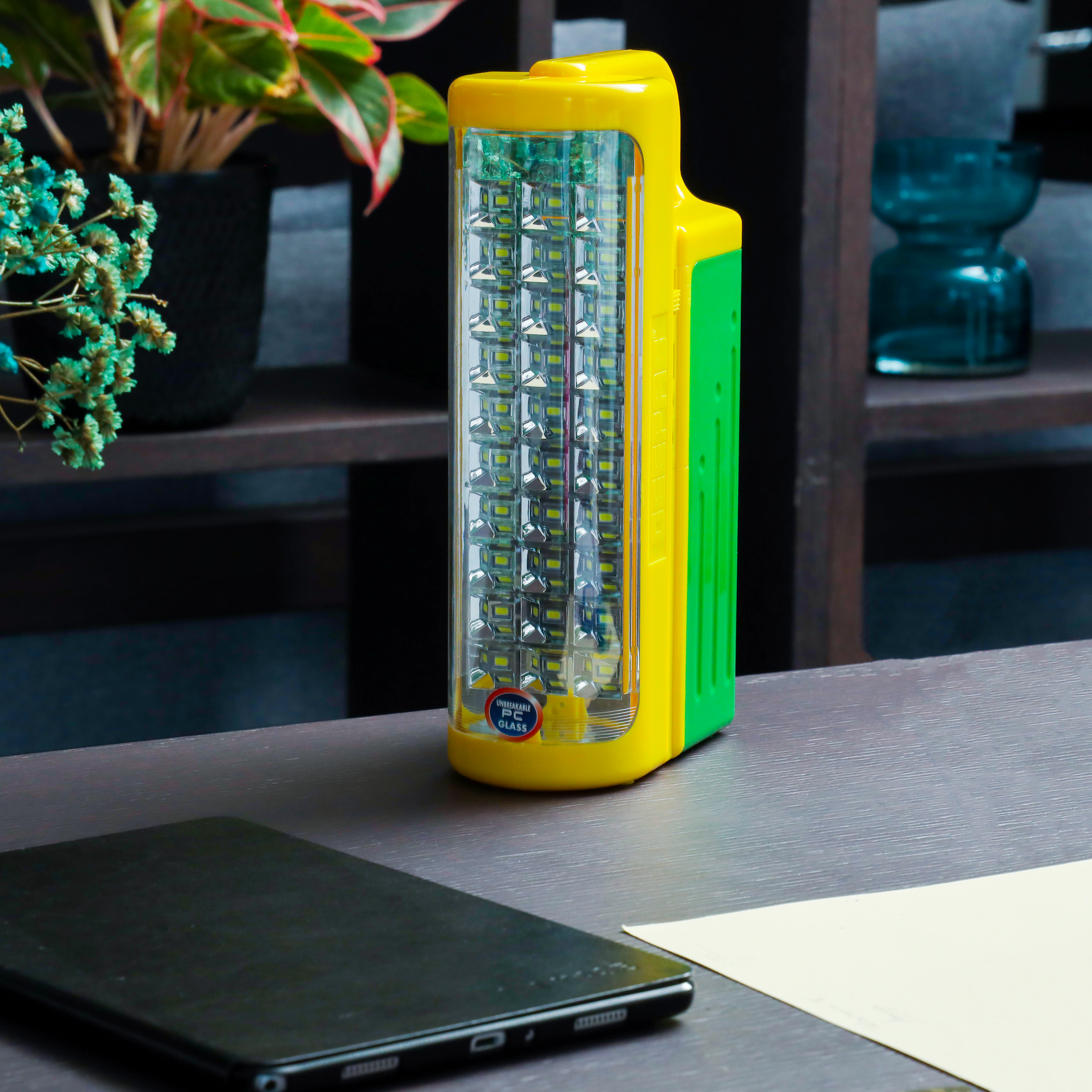 Geepas Rechargeable LED Lantern, GE5511USB, Portable, Solar Input, Unbreakable PC Glass, Ideal for Camping and Hiking