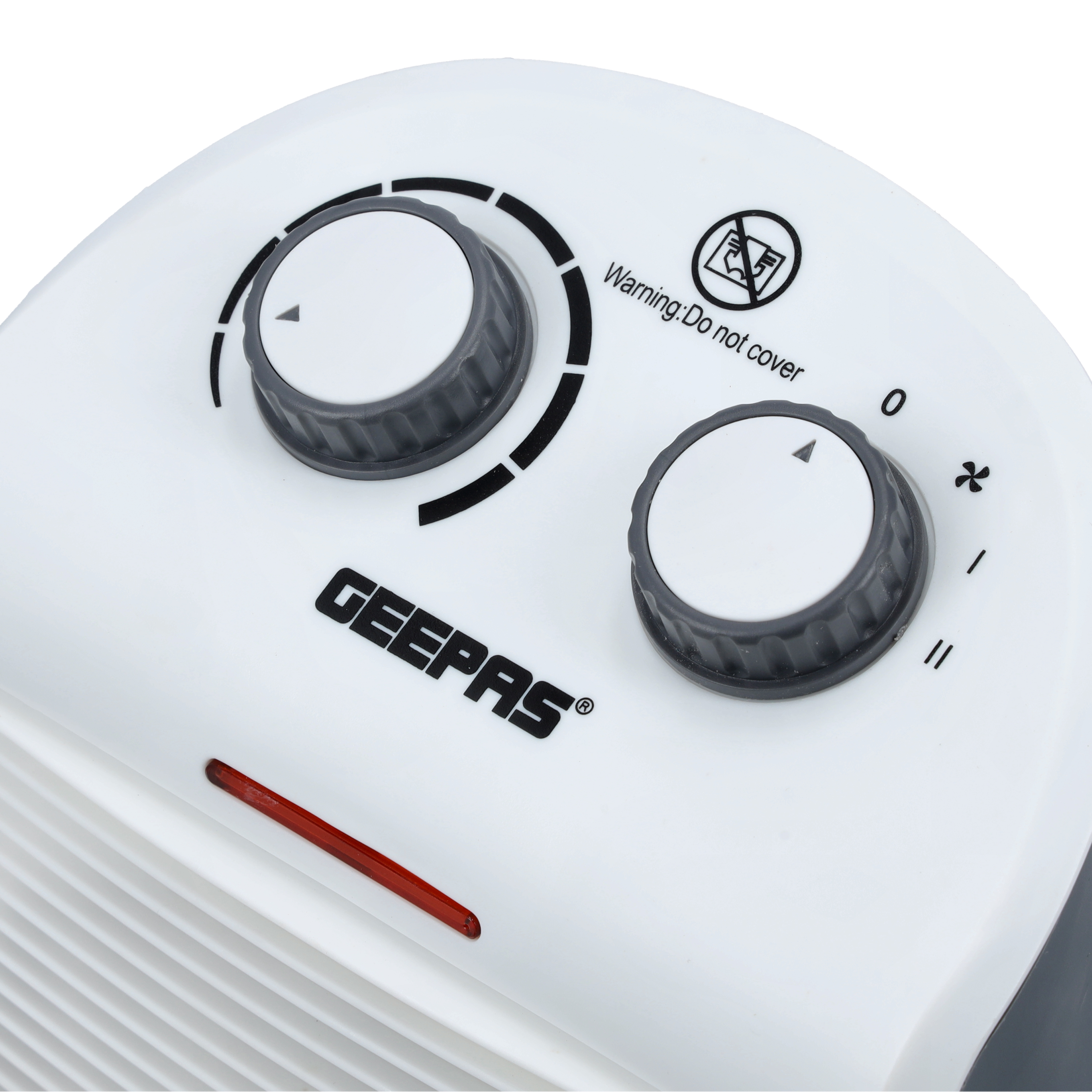 Fan Heater With 2 Heat Setting, GFH28520 | Adjustable Thermostat |  Cold/Warm/Hot Wind Selection | Overheat Protection | 2 Heat Settings |  Power Indicator Light