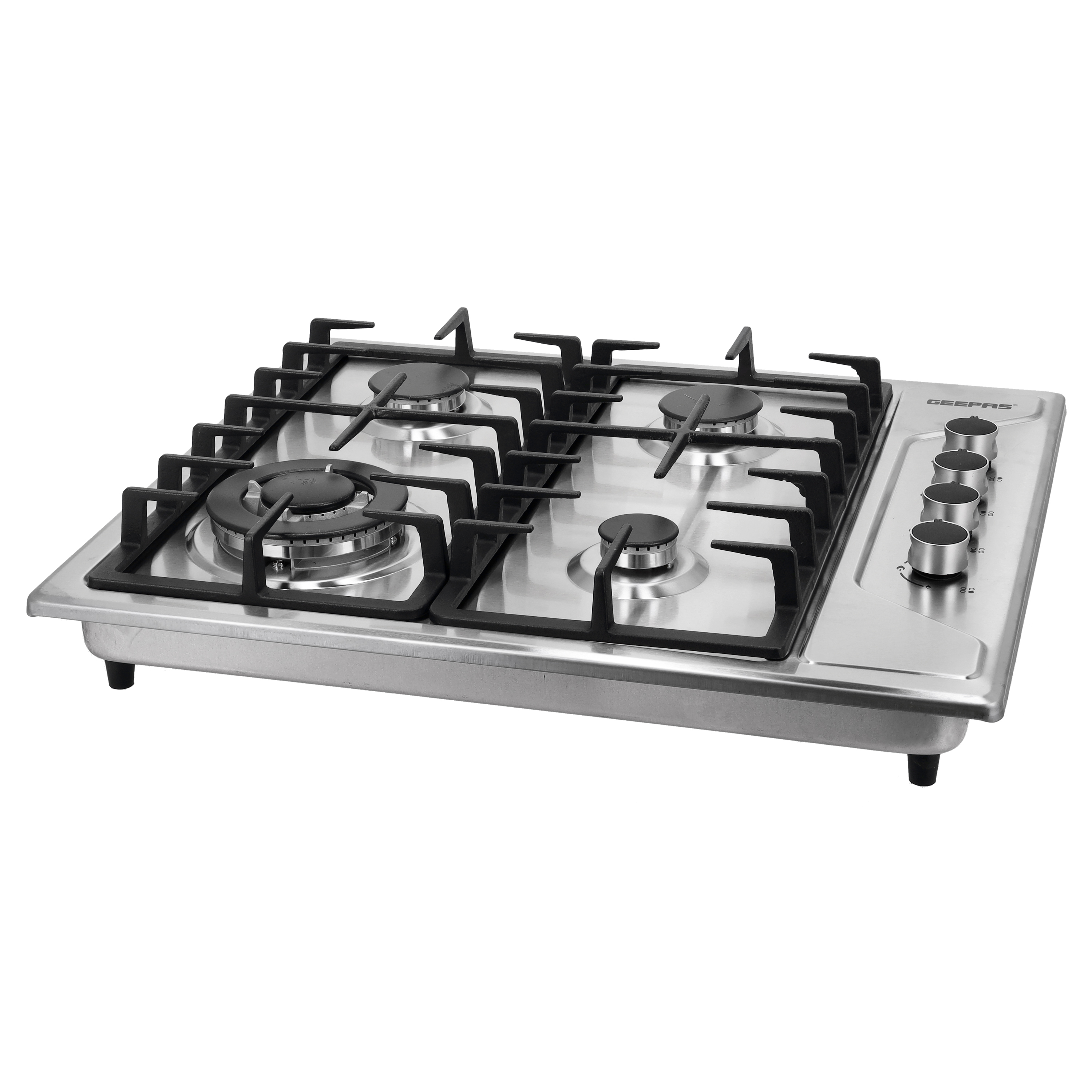 Gas hob 4 burner deals stainless steel