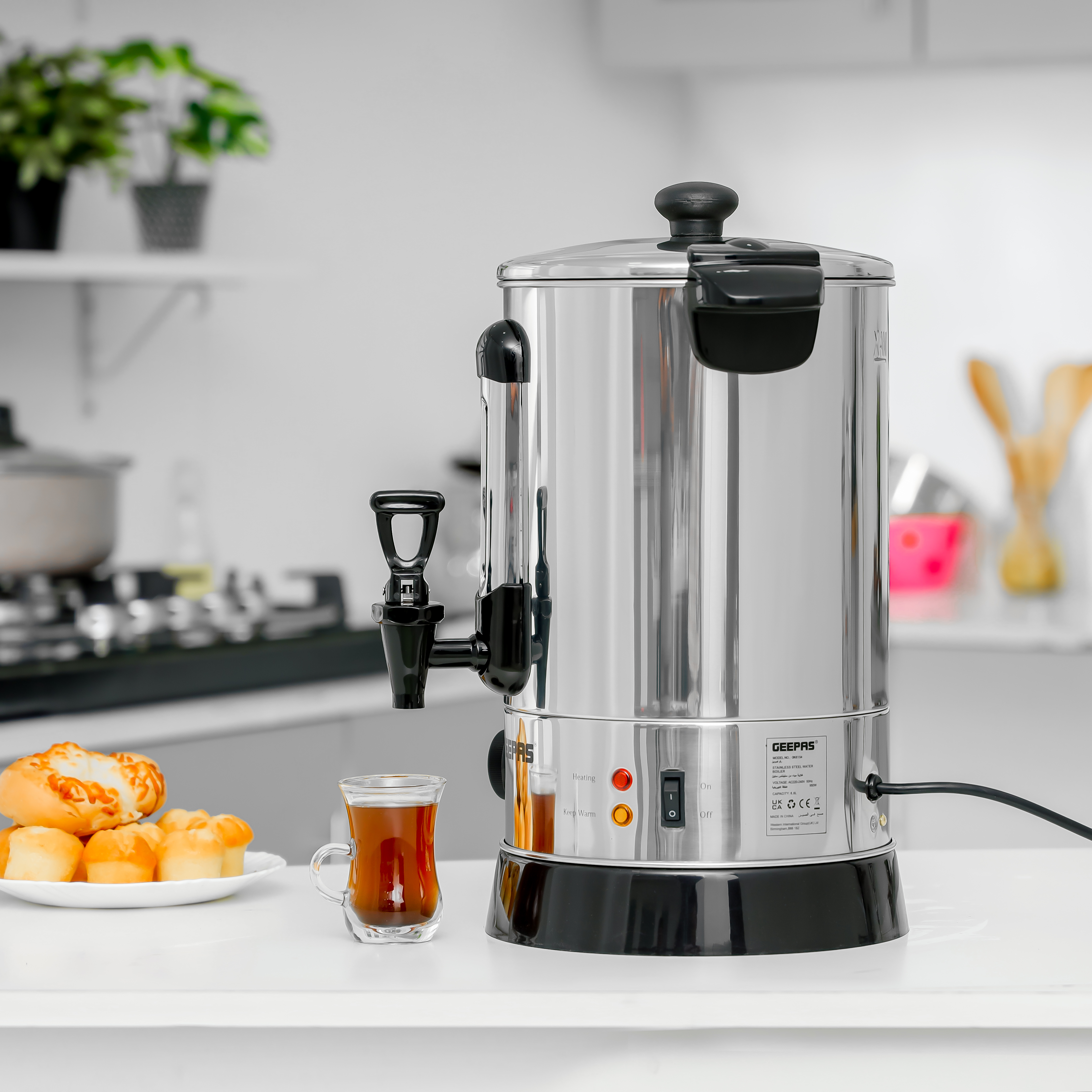Buy Geepas Water Boiler With Automatic Thermostat, 6.8L Online in UAE -  Wigme