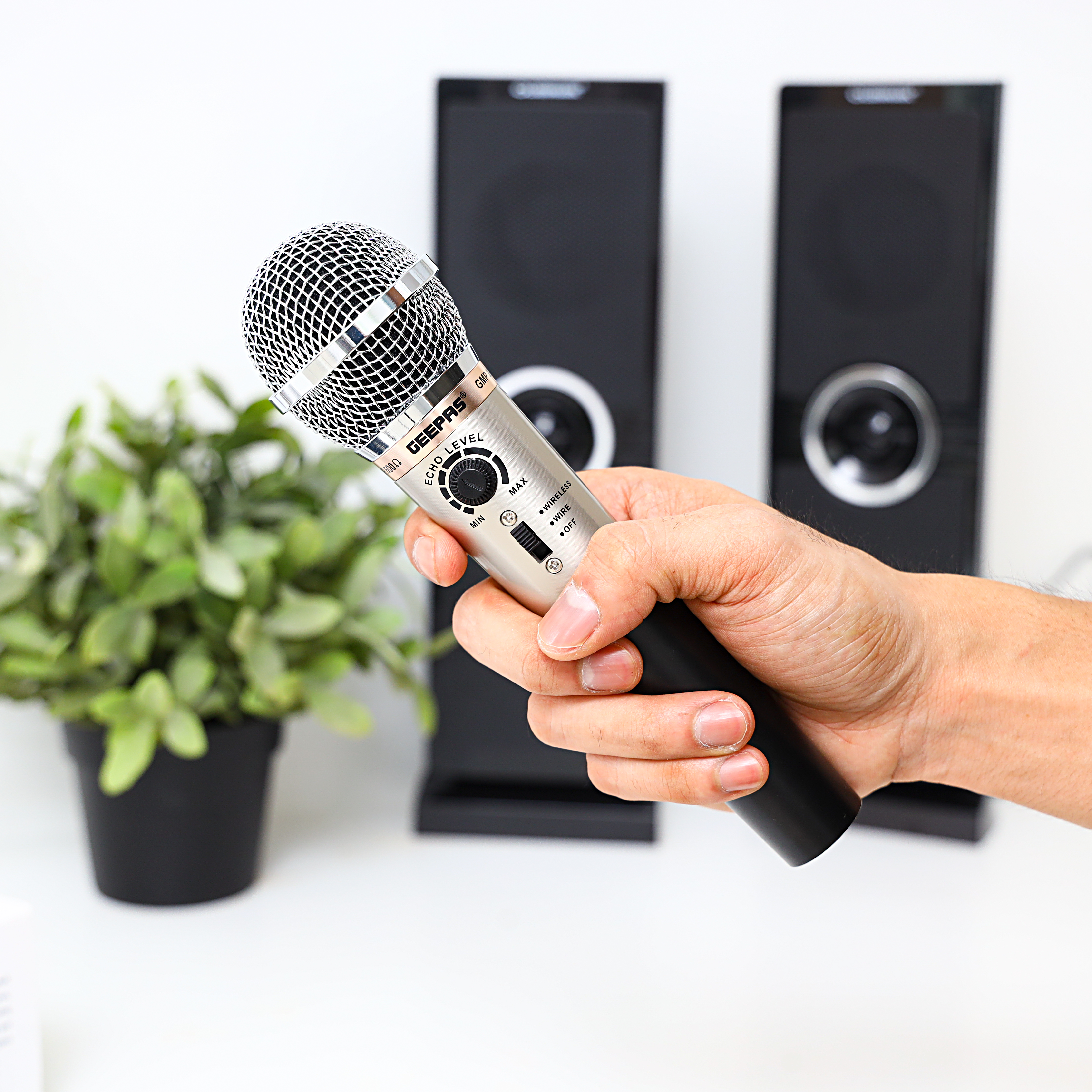 Buy Geepas 2 Function Echo Microphone Online in UAE Wigme