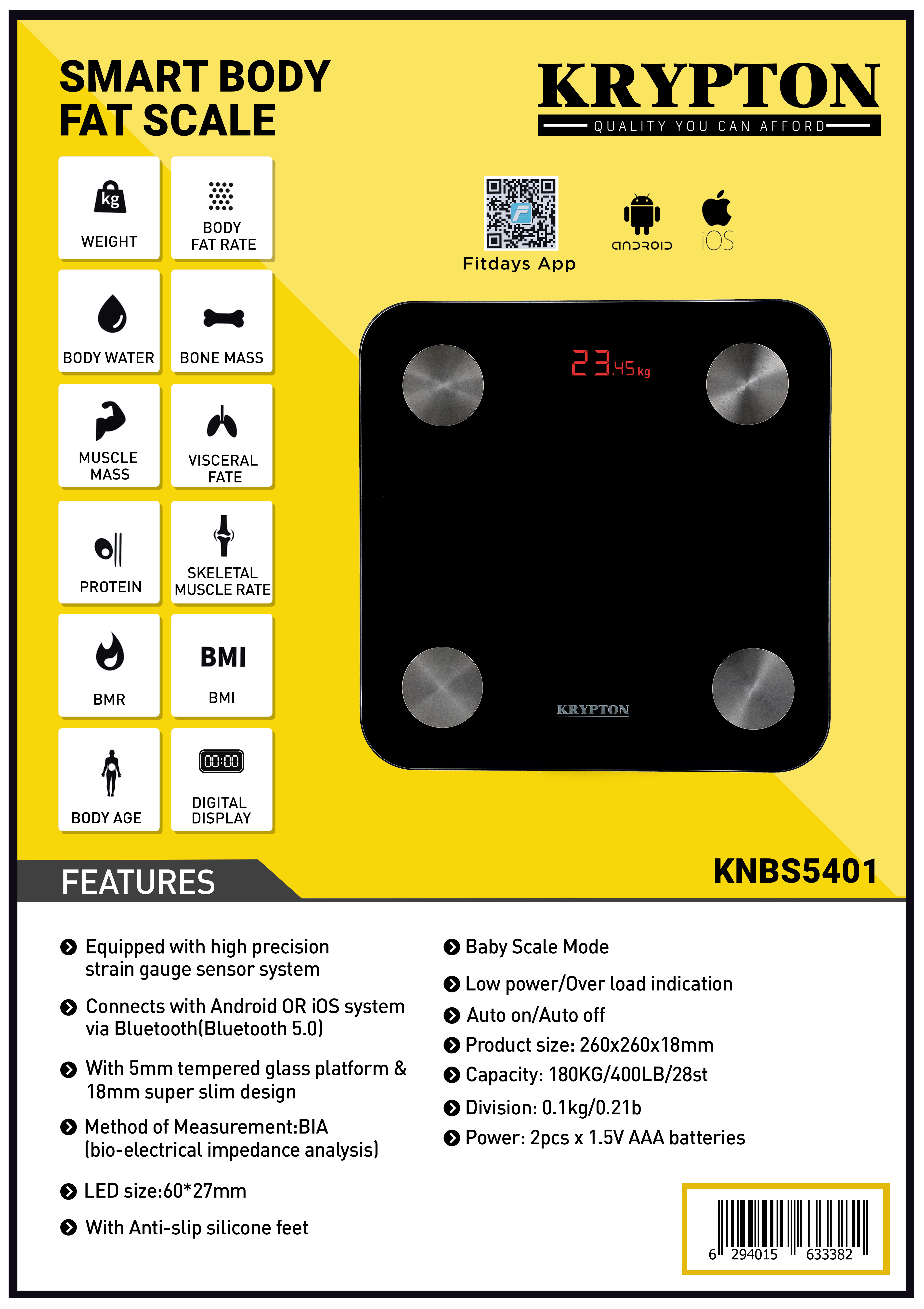 Active Era Digital Body Weight Scale - Ultra Slim High Precision Bathroom  Scale with Tempered Glass, Step-on Technology and Backlit Display - Body  Weighing Scale 180kg / 400lb (lbs/Stone/kgs)