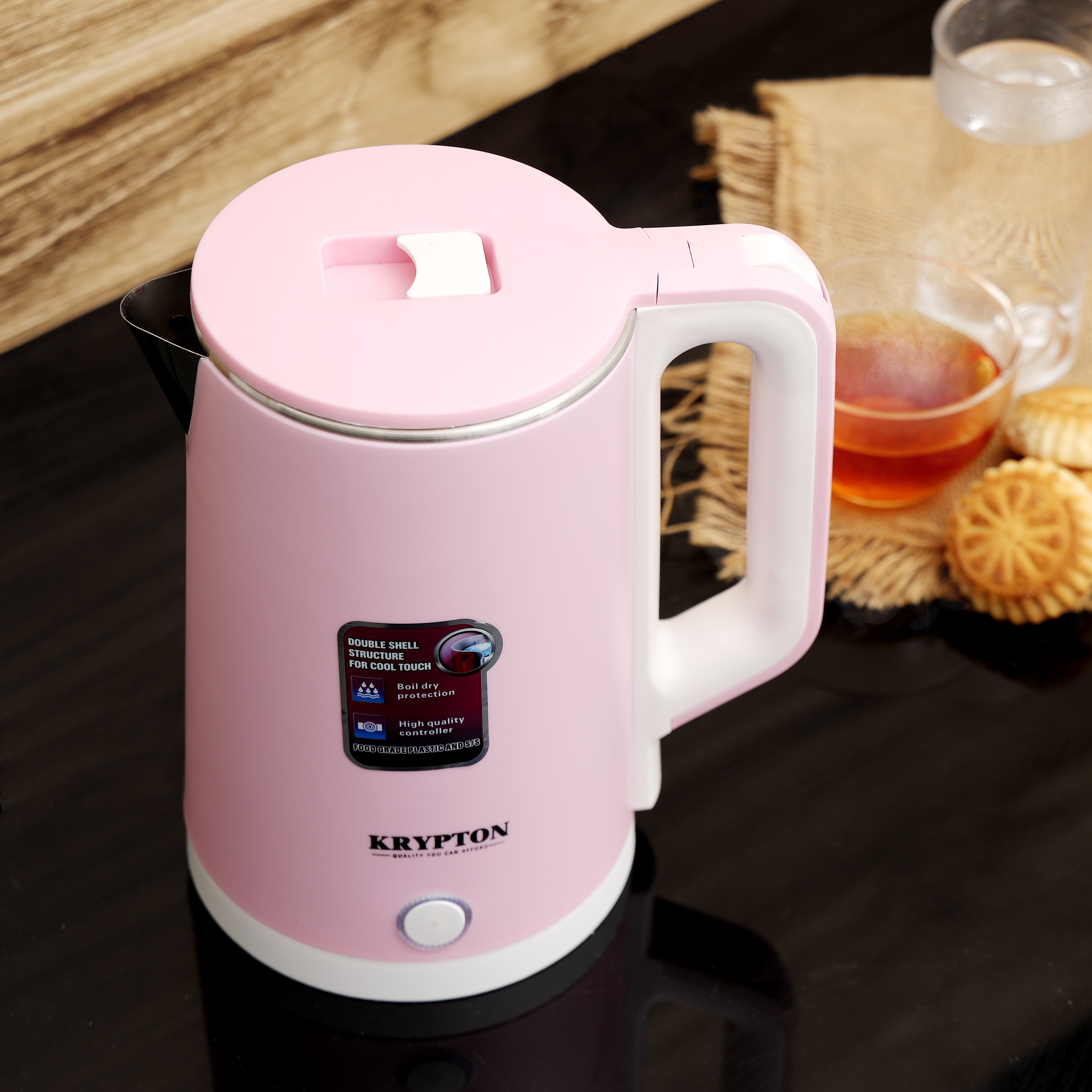 Electric Kettle, 1.8 l, Soft-Touch, Pink