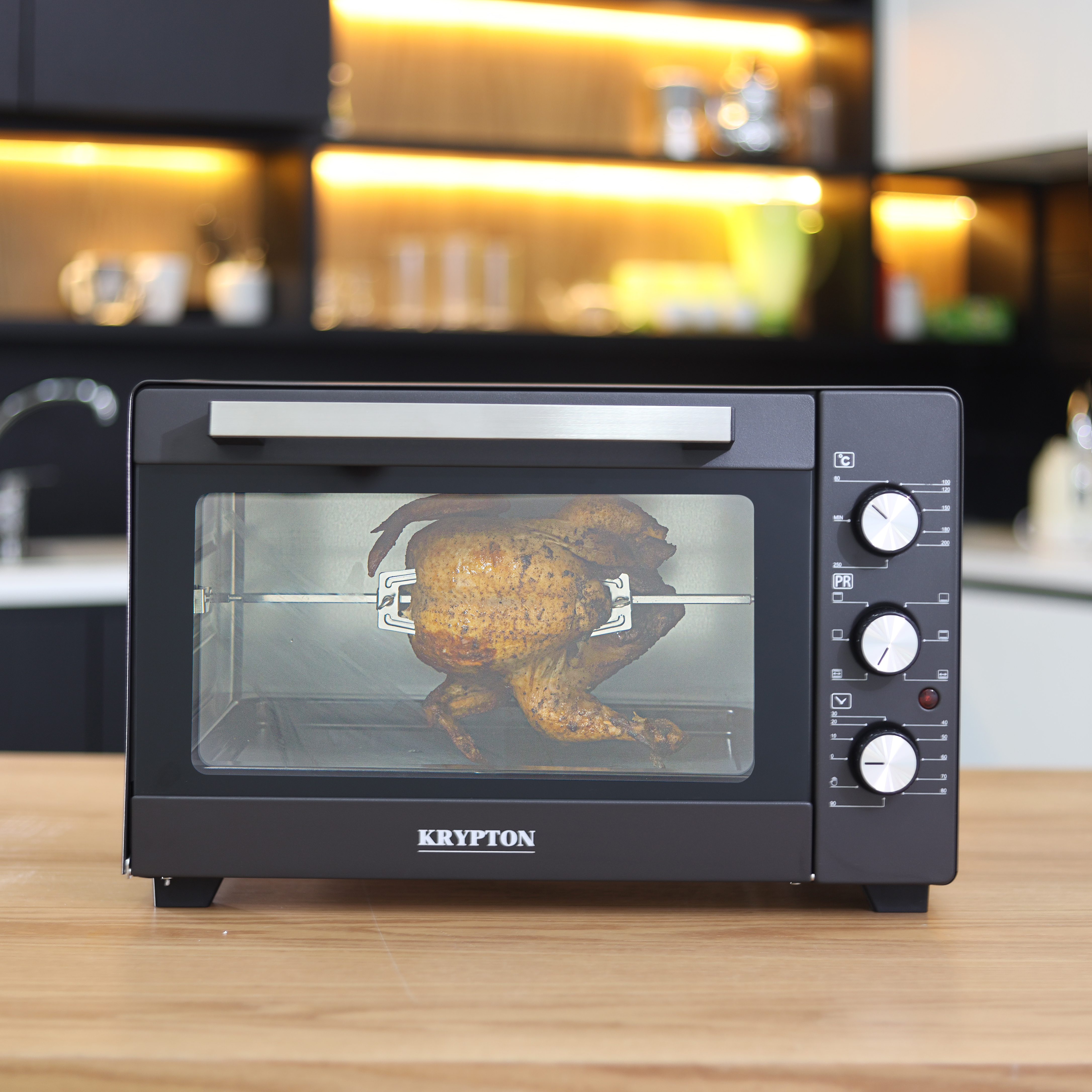 krypton electric oven with rotisserie kno6096 black