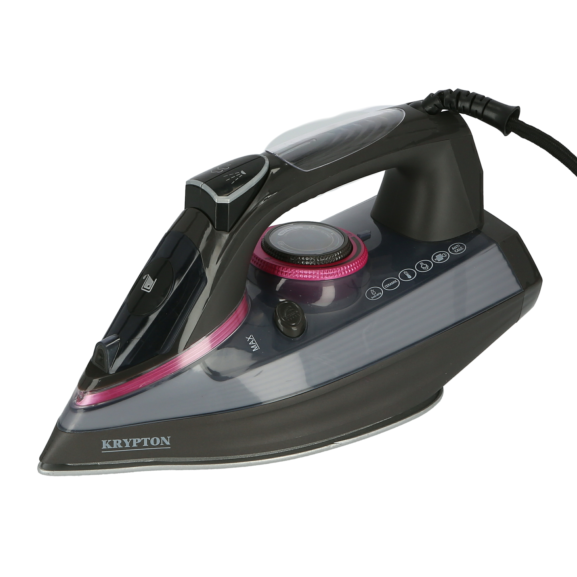Buy Krypton 2400W Non-Stick Soleplate Steam Iron, Powerful Wet 