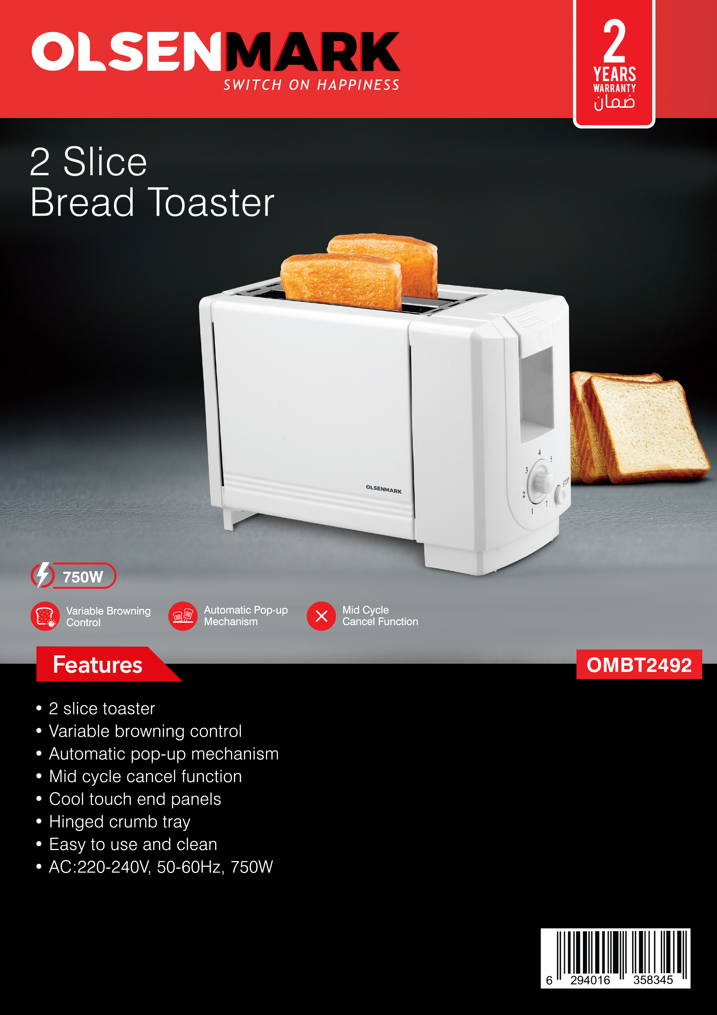 Toaster 2 Slice, Best Rated Prime 2 Slice Toaster [LCD Display], Stainless  Steel Compact Bread Toasters