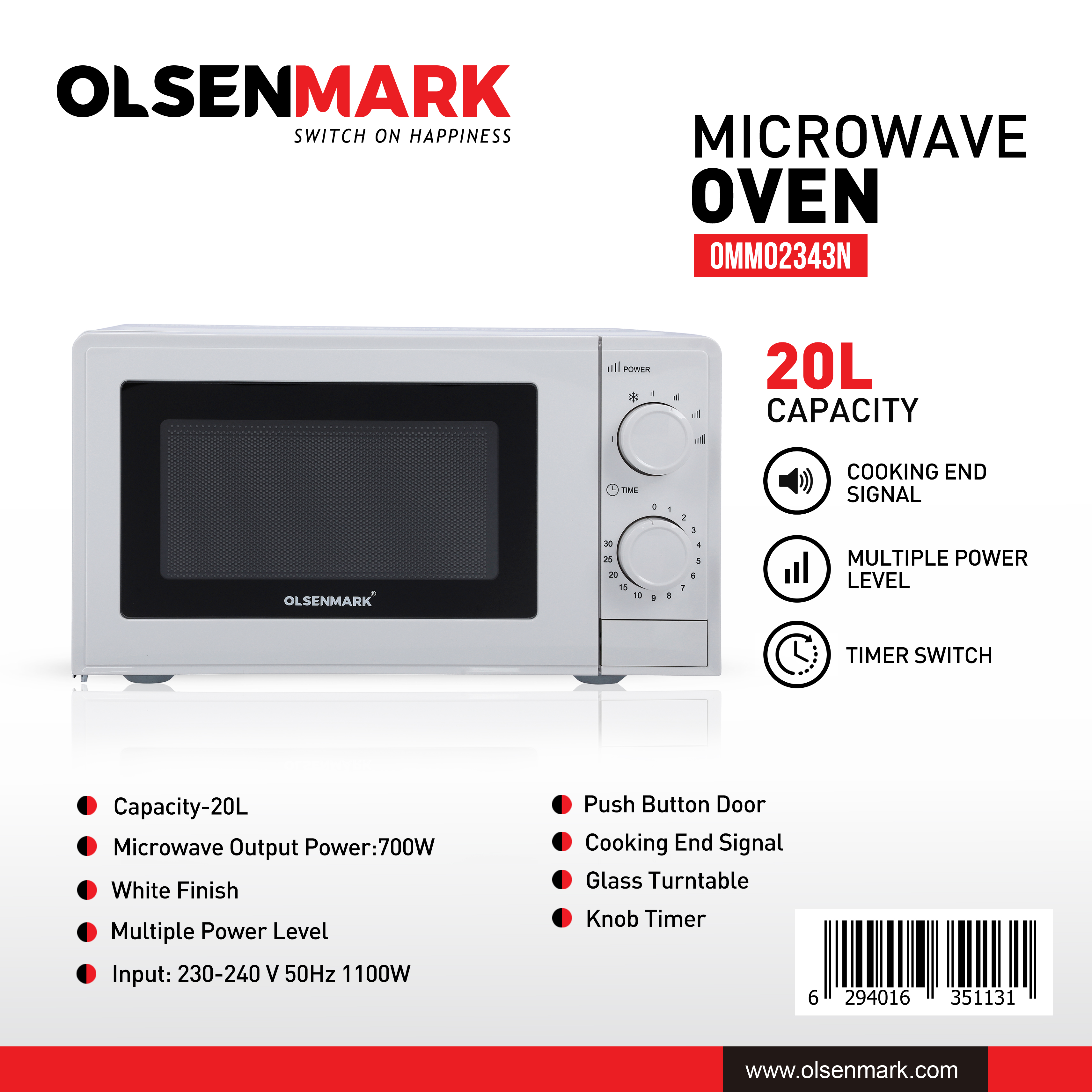 olsenmark microwave oven how to use