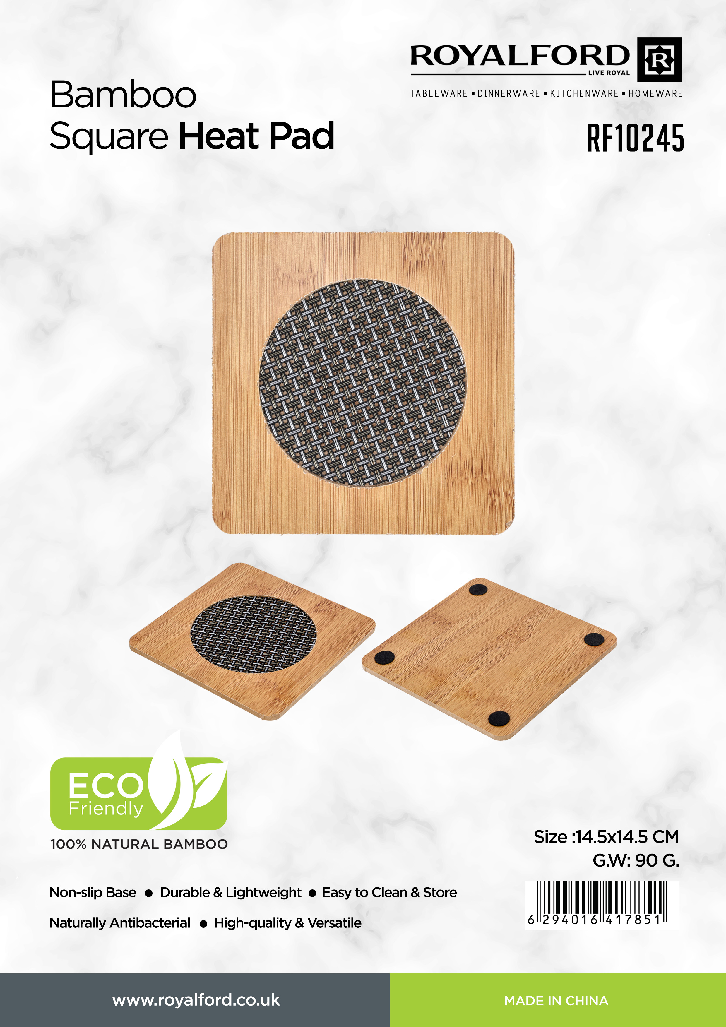 Bamboo Heat Pad Square