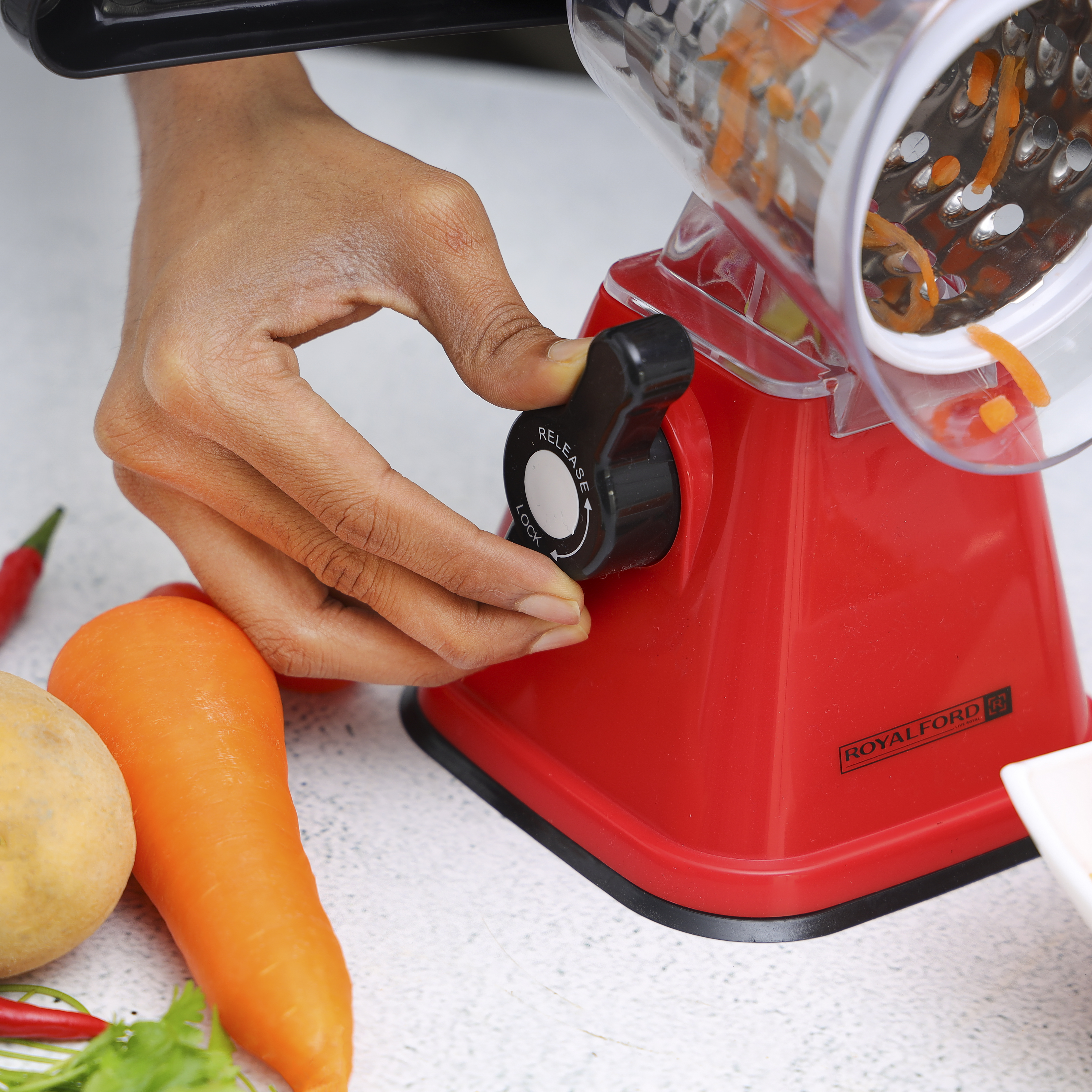 World of Confectioners - Rotary vegetable slicer 3in1 - Kitchen