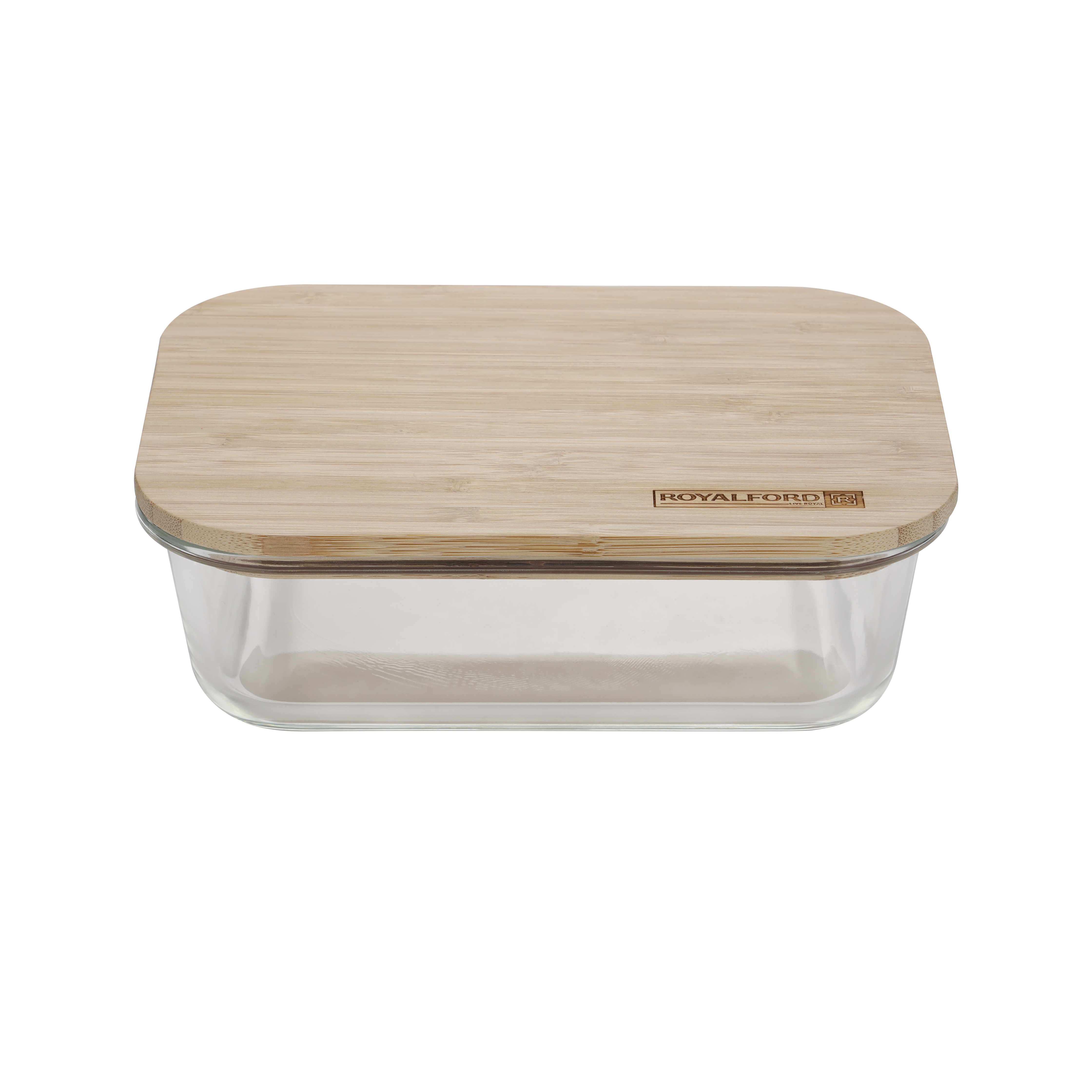 Borosilicate Glass Container with Bamboo Lid Cover – GMR Online Store