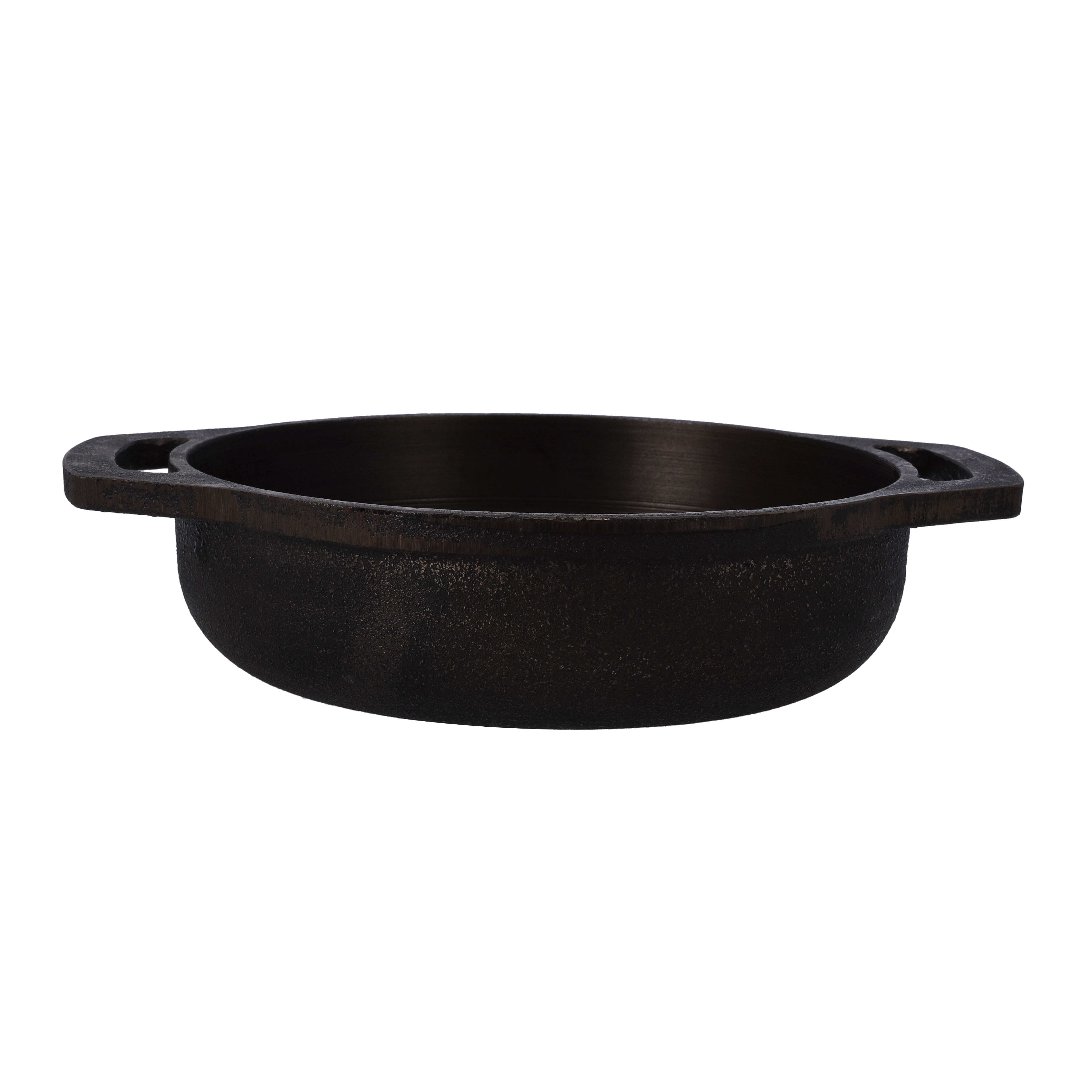 Cast Iron Flat Base Kadai - 9 - Diamond Trading Inc