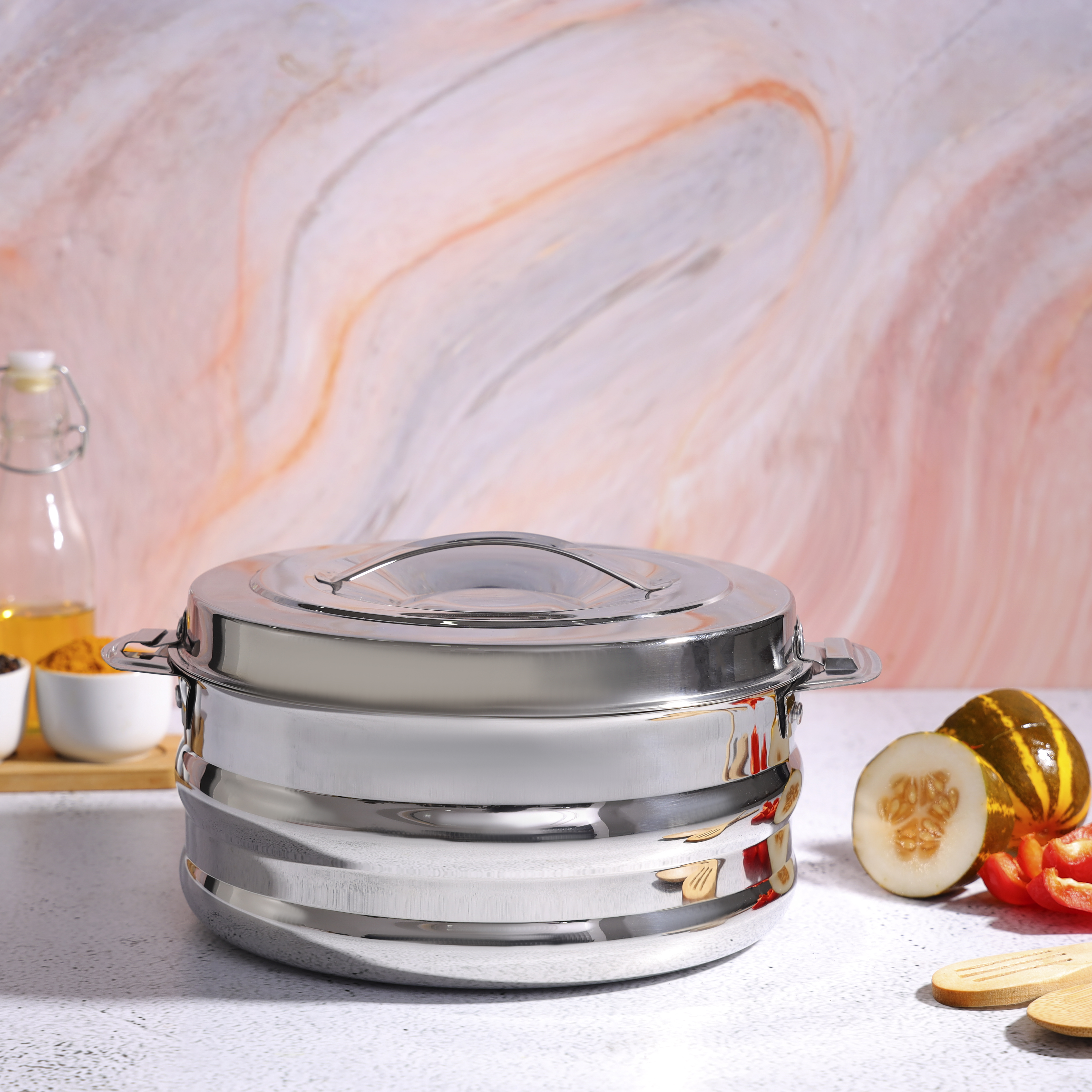 Stainless Steel Divided Pot 38cm – PutOnApron