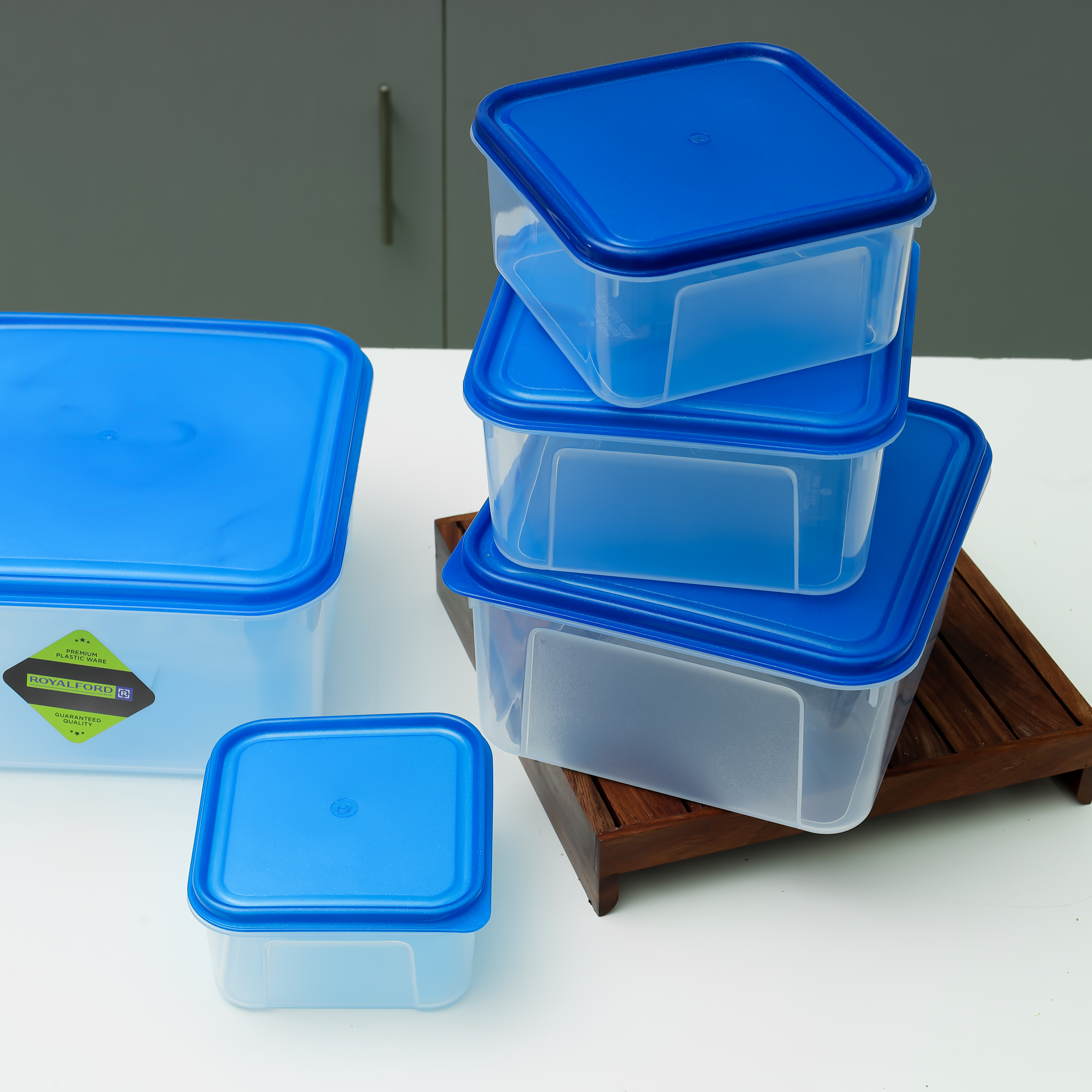 Air-Tight Food Container, Transparent Container, RF10714, 5Pcs Reusable &  Freezer Safe Container, Portable & Long-Lasting Design, Keeps Food Fresh