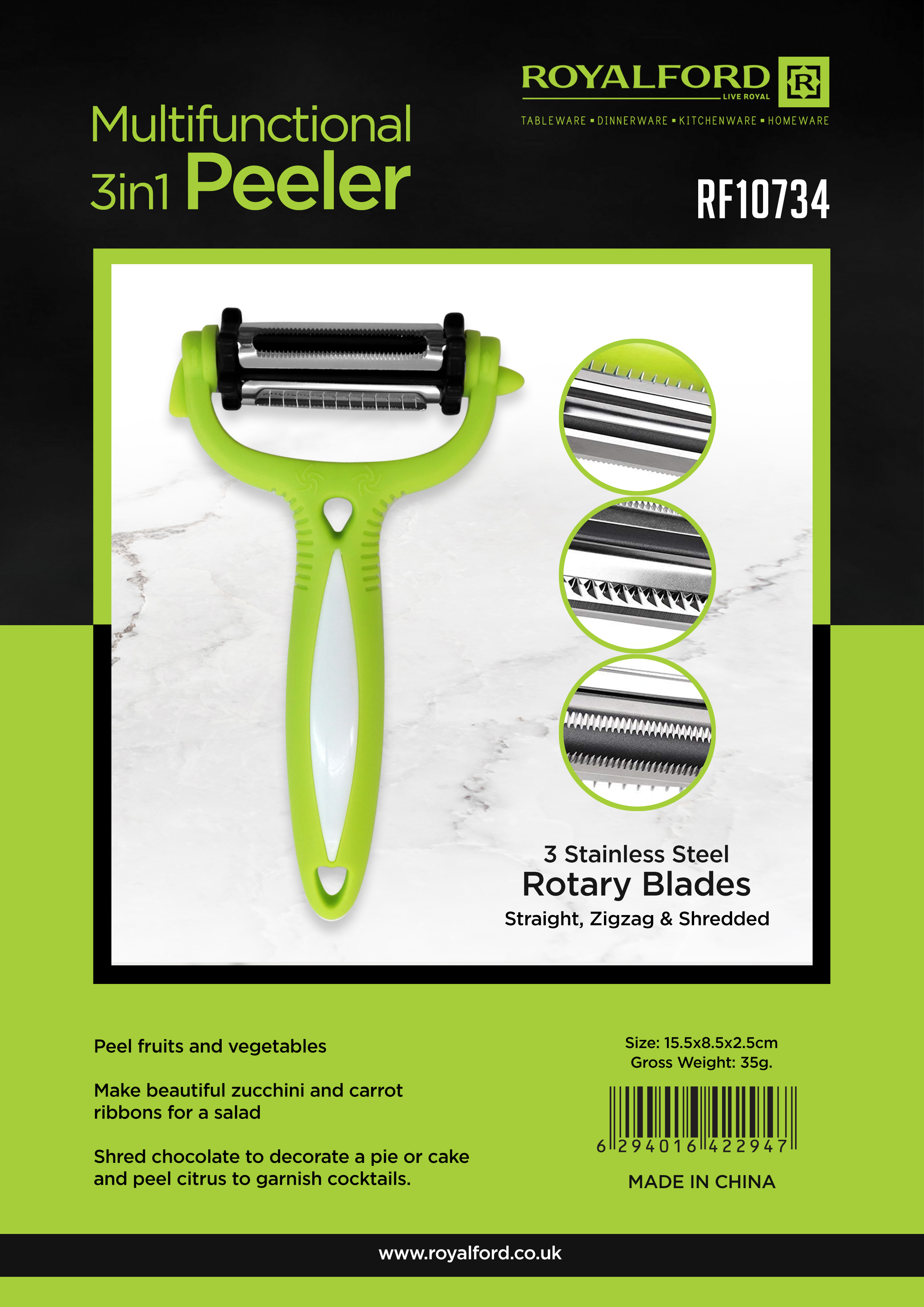 Shop for Multi-Functional Stainless Steel Rotary Peeler 3-in-1