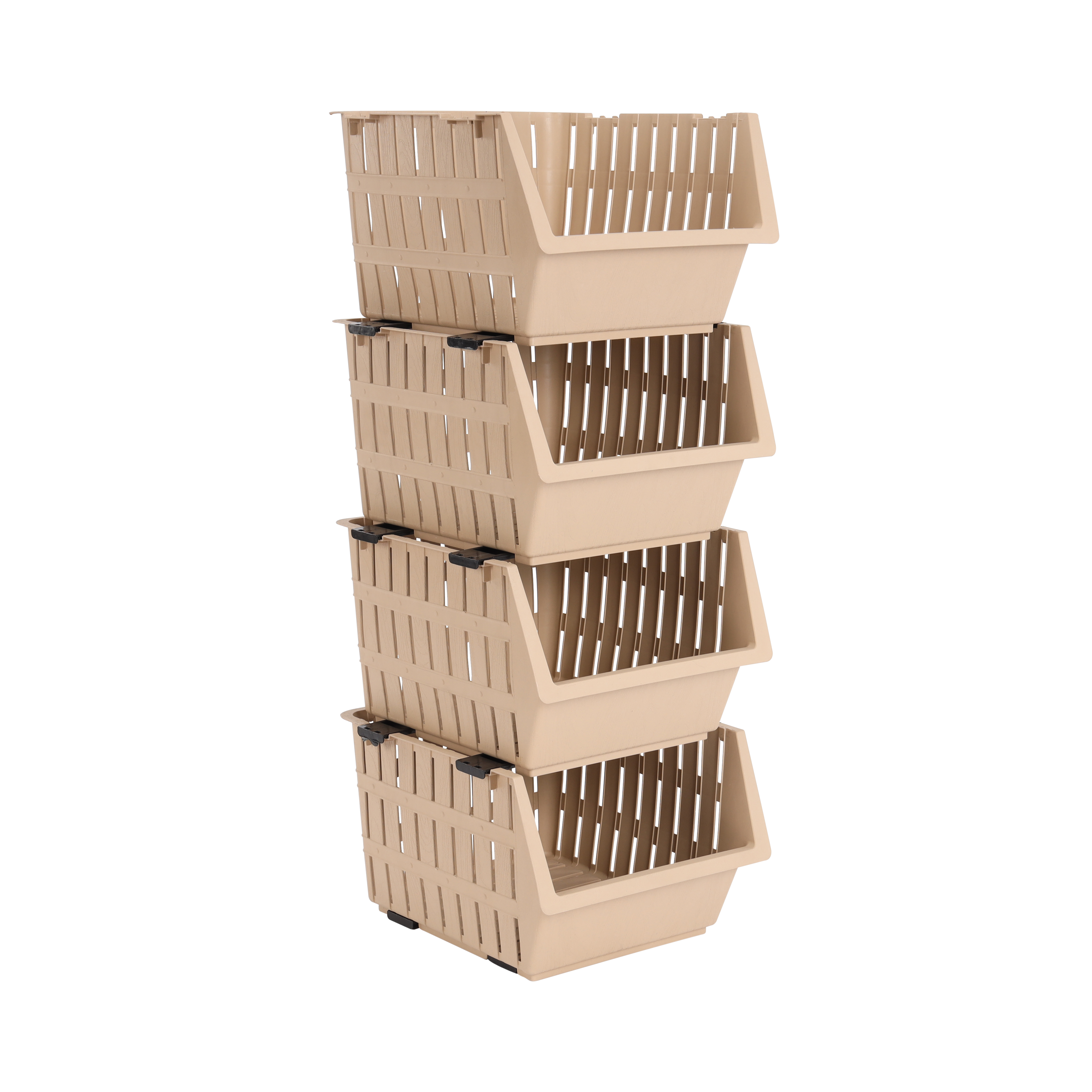 Royal Ford 4 Tier Rattan Storage Cabinet