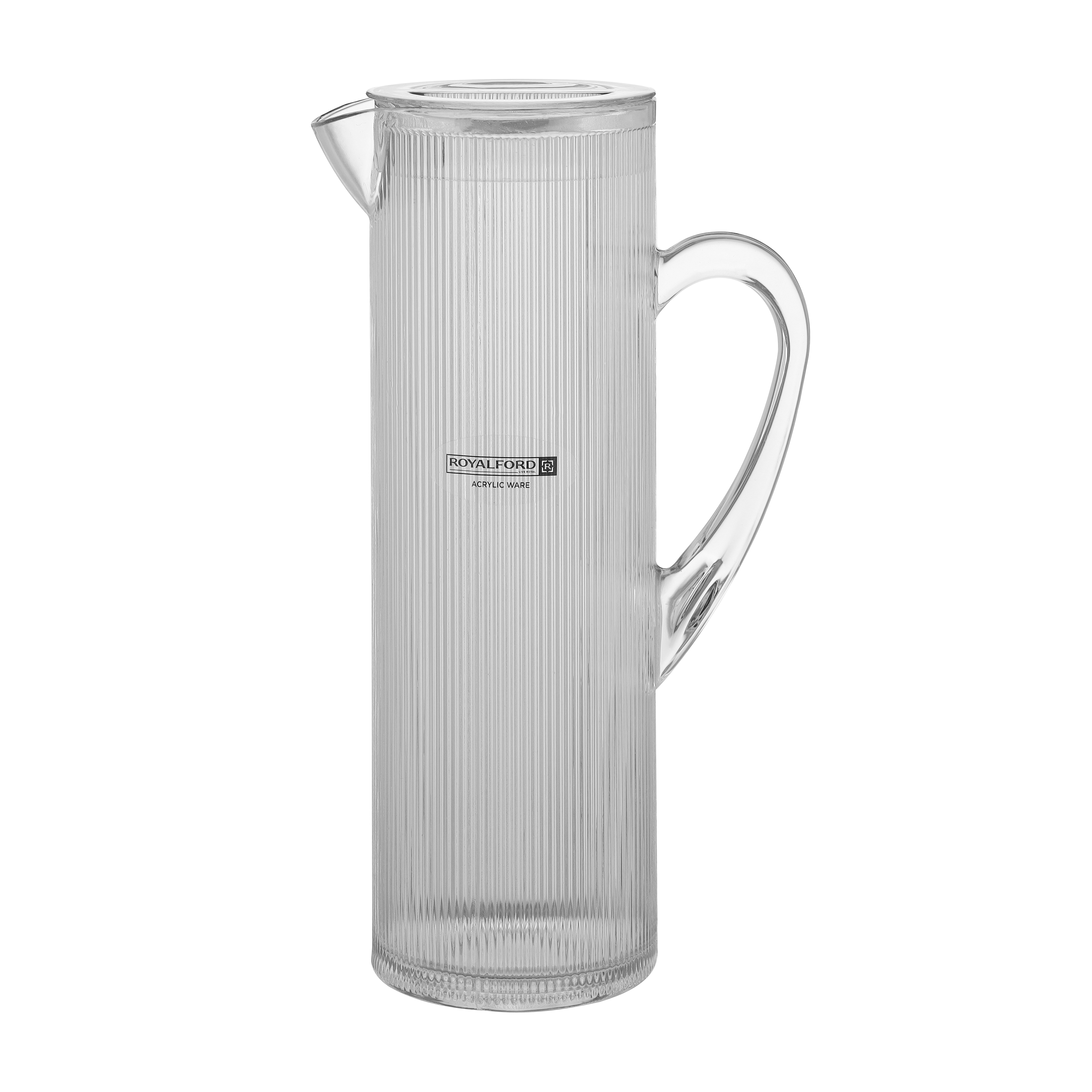 Royalford RF345N 2L Acrylic Jug - Acrylic Plastic Large Drink Jug with  Comfortable Handles & Leak Proof Lid