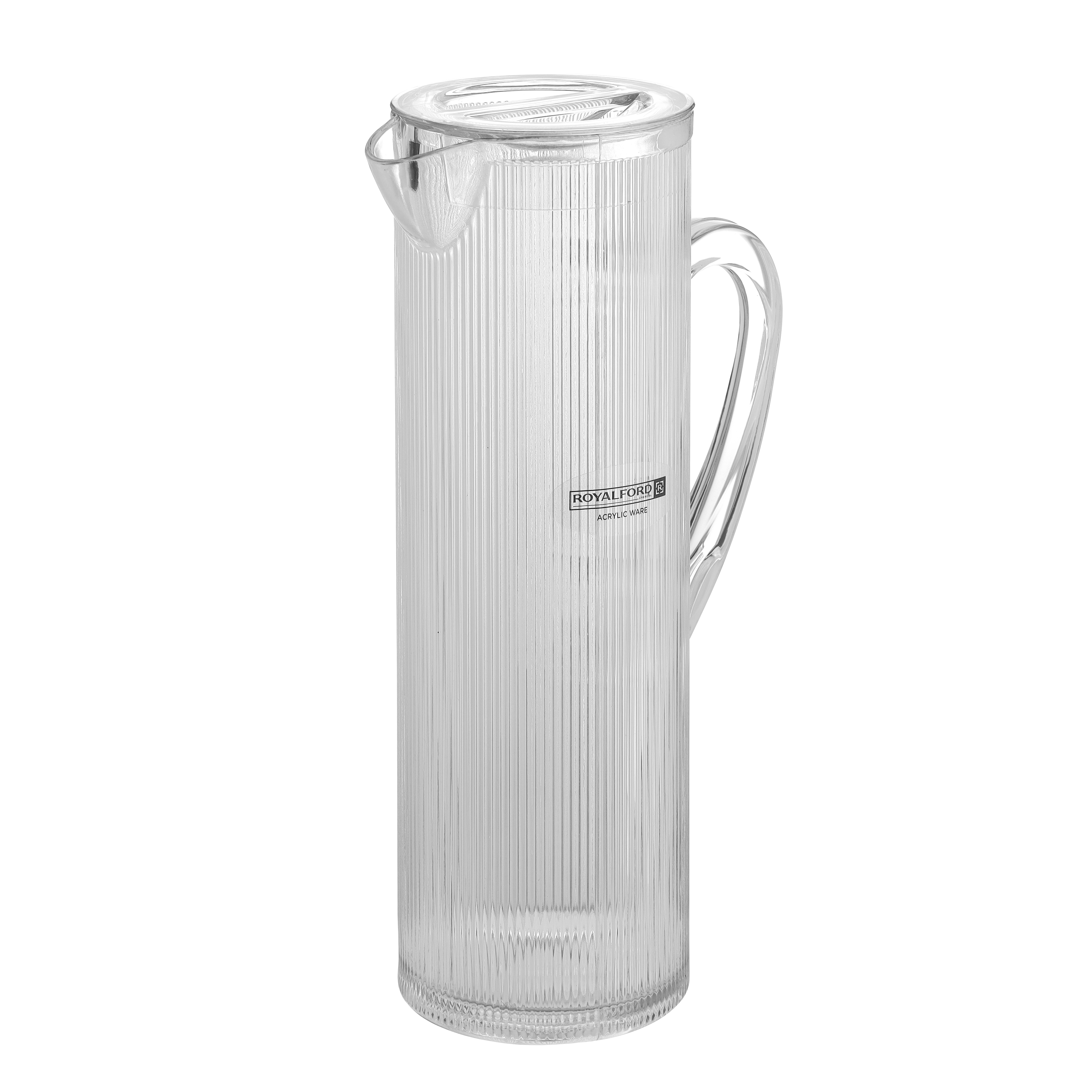 Royalford RF345N 2L Acrylic Jug - Acrylic Plastic Large Drink Jug with  Comfortable Handles & Leak Proof Lid