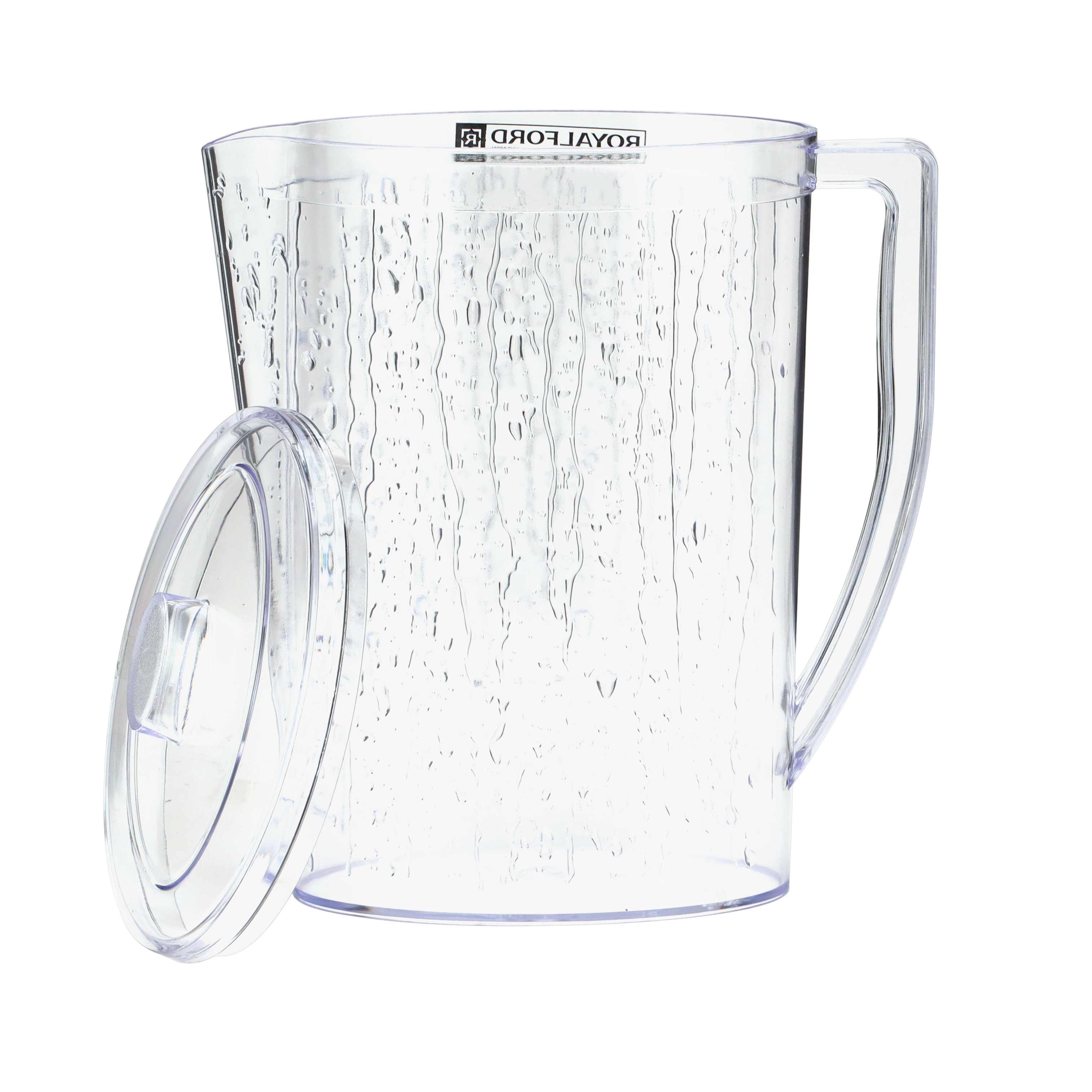 Royalford Asthray Glass Jug with Plastic Lid - 1000ML