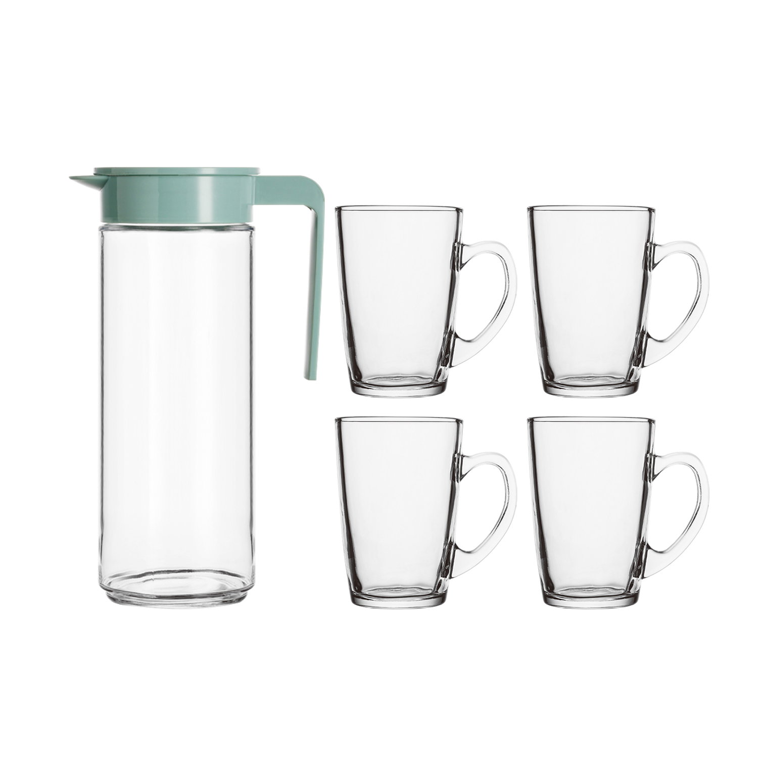 Royalford Asthray Glass Jug with Plastic Lid - 1000ML