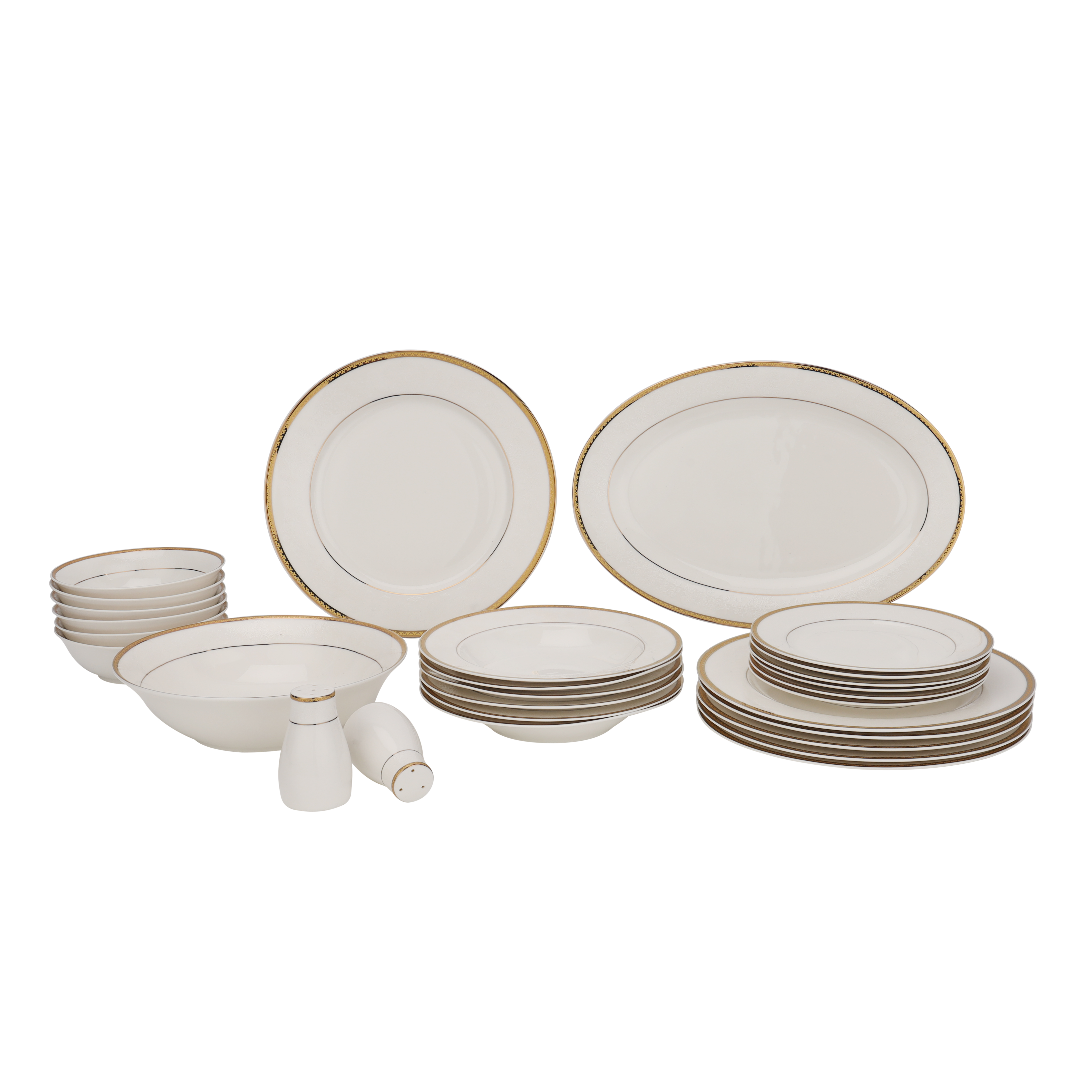 Luxury Tableware Set Royal Style Dinner Plates Set SBCHT726 Bone