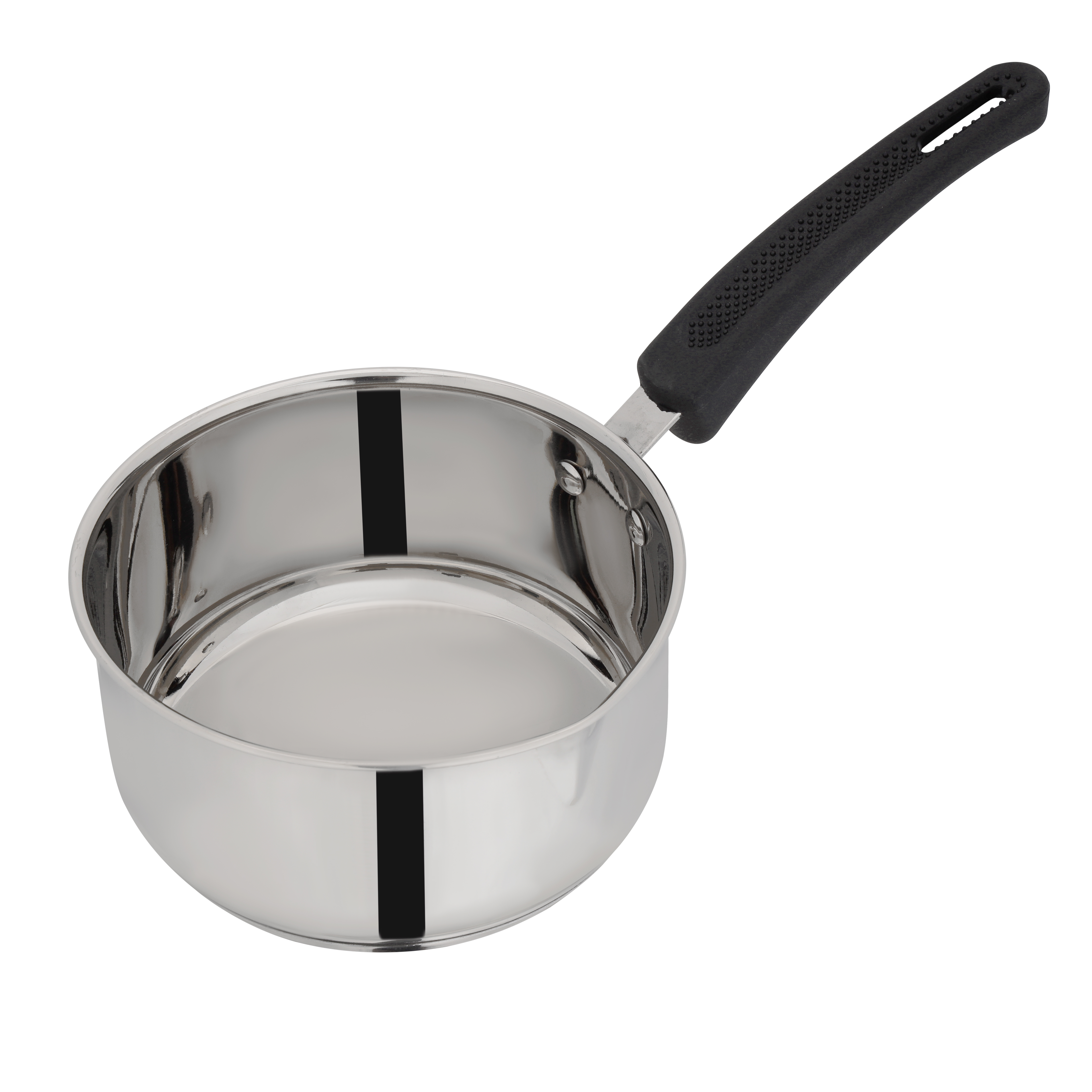 Stainless Steel Sauce Pan - Induction Ready - Round - Silver - 6.5