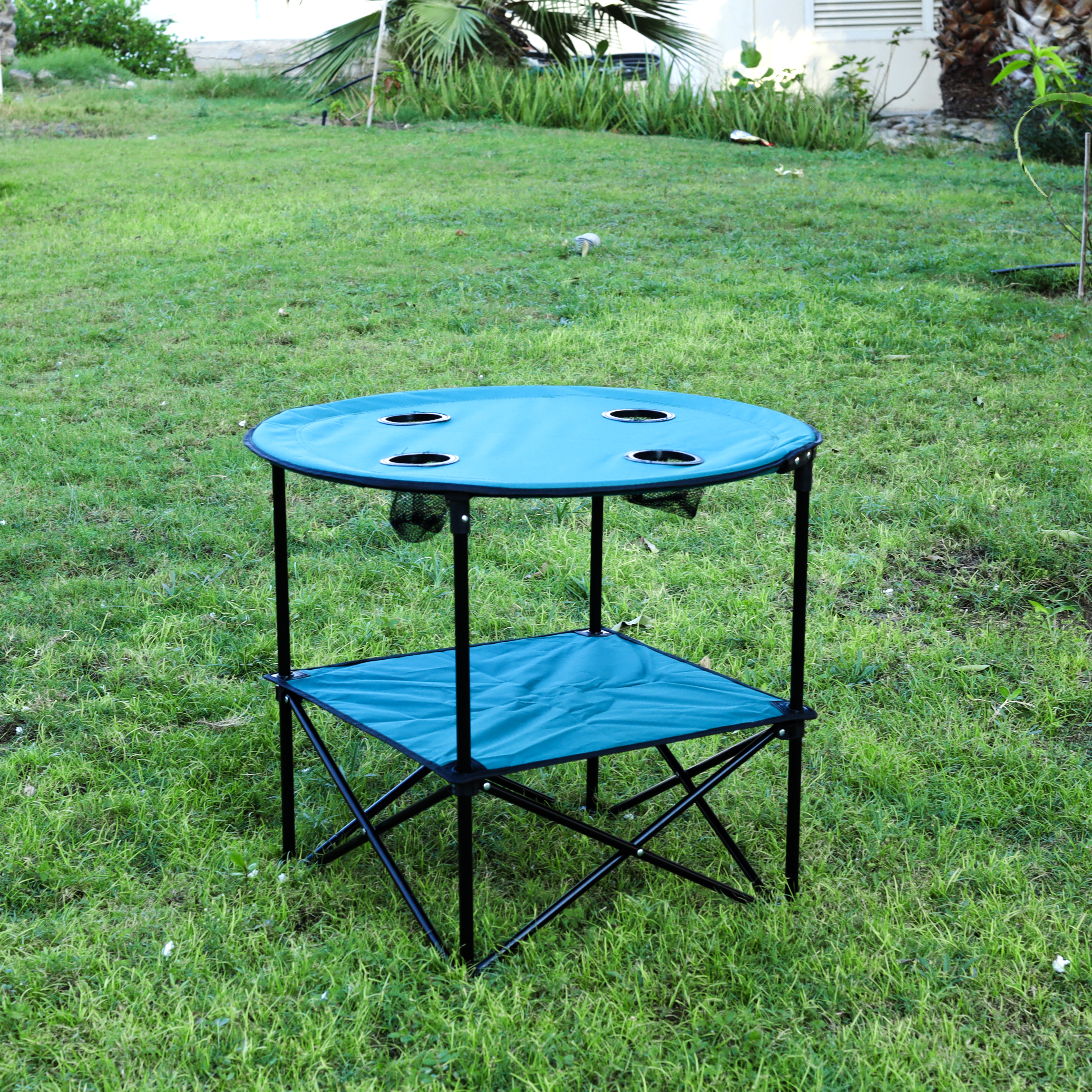 Round camping hot sale table