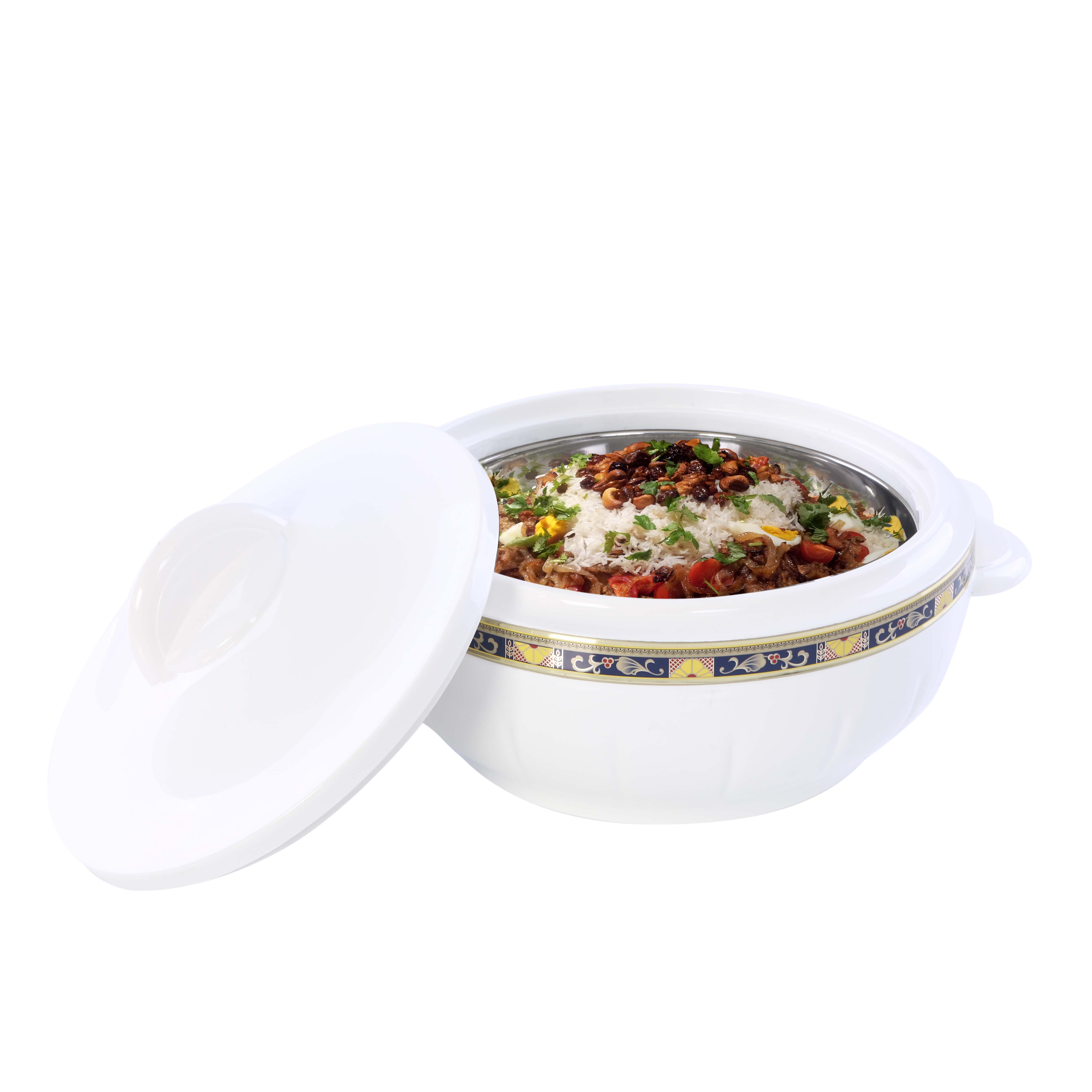 Buy Royalford 3Pc Hot Pot Insulated Food Warmer - Thermal Casserole Dish -  Double Wall Insulated Serving Online in UAE - Wigme