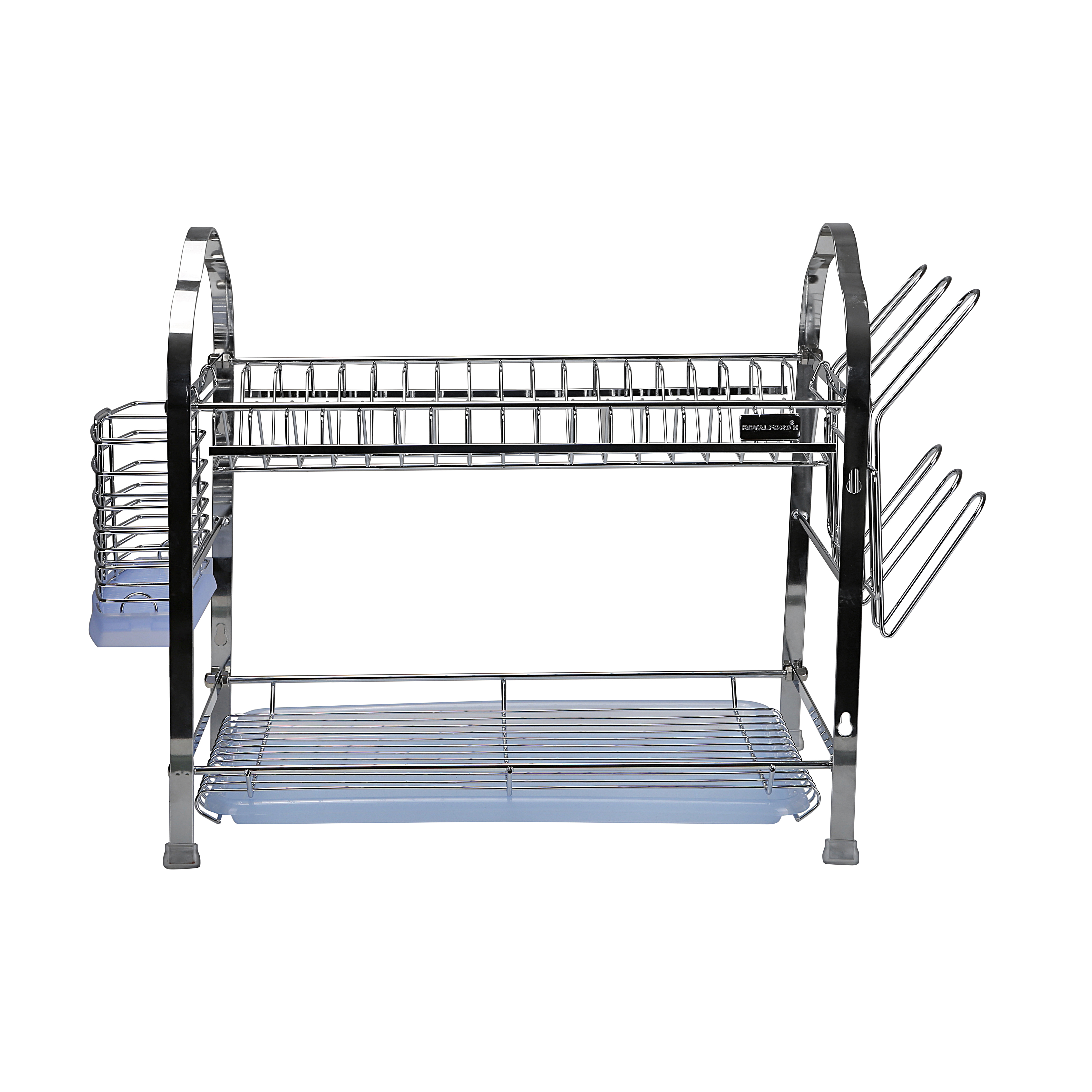 Royalford 3-Layer Wall Hanging Dish Rack, 665x260x477 MM