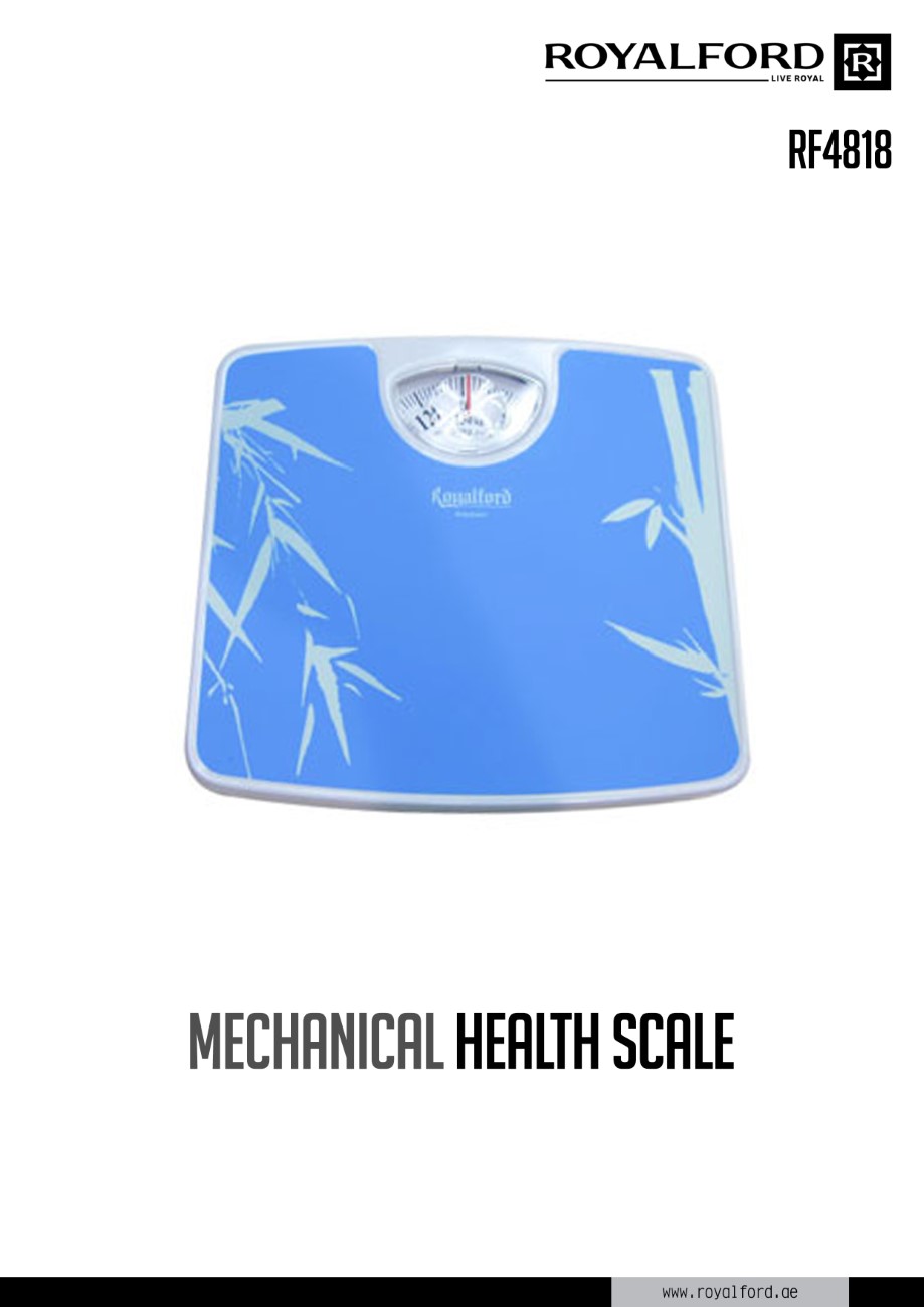 Royalford RF4818 Weighing Scale - Analogue Manual Mechanical Weighing  Machine for Human Body-Weight Machine, 130Kg Capacity