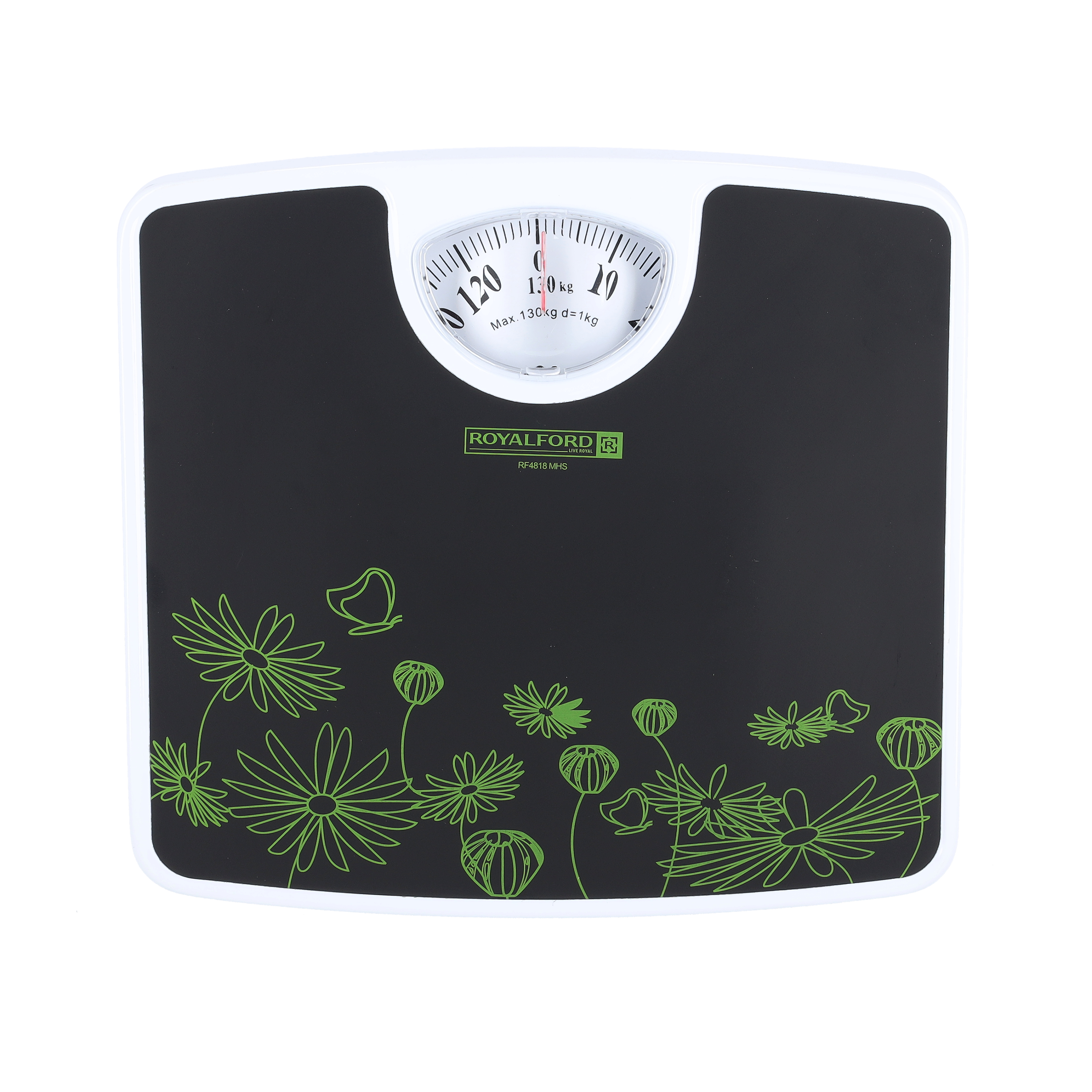 Buy Royalford Rf4818 Weighing Scale - Analogue Manual Mechanical Weighing  Machine For Human Body-Weight Machine, 130Kg Capacity, Bathroom Scale,  Large Rotating Dial, Compact Online - Shop Home & Garden on Carrefour UAE