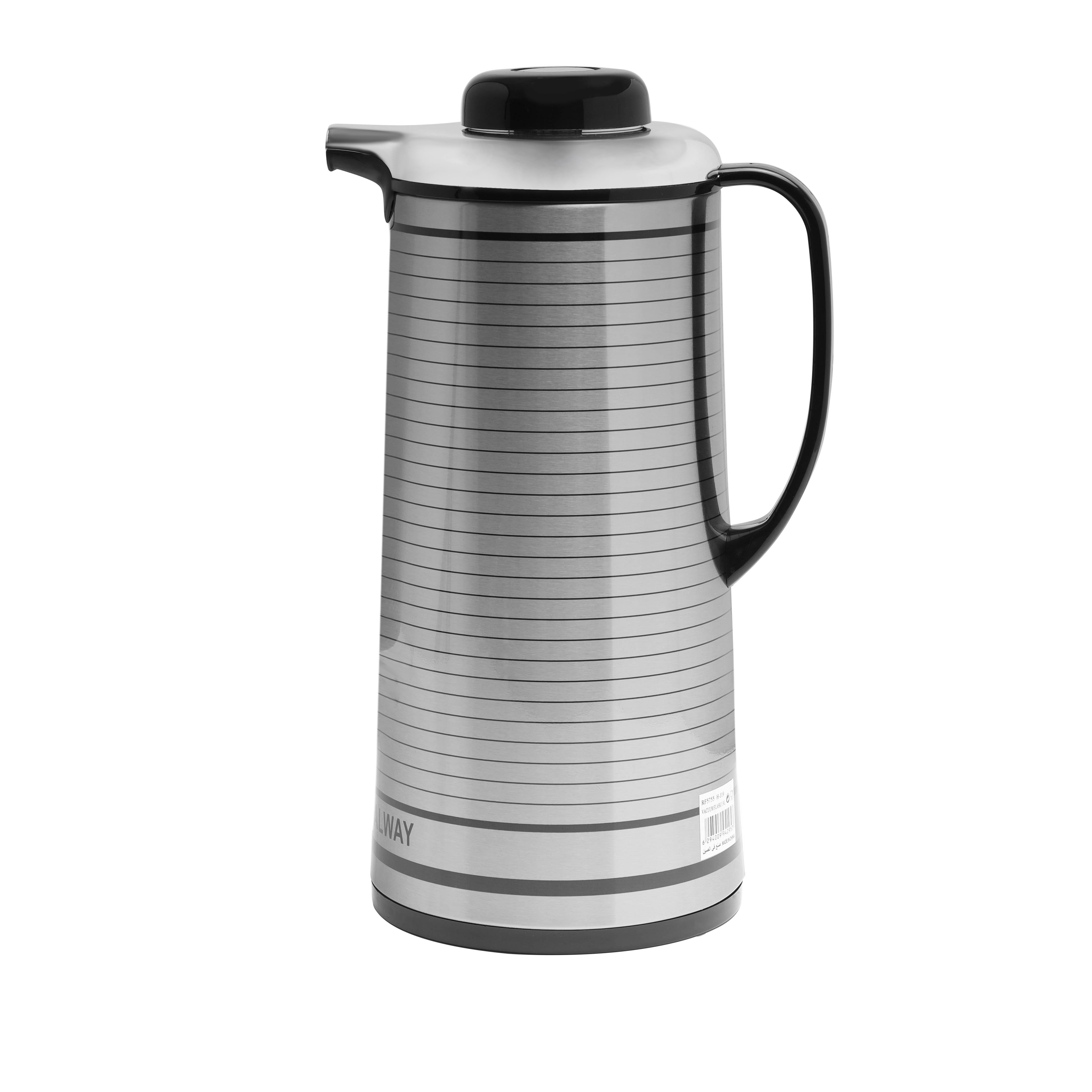 Royalford RF8336 3L Stainless Steel Airpot Flask - Heat Insulated Thermos  for Keeping Hot/Cold Retention, Double