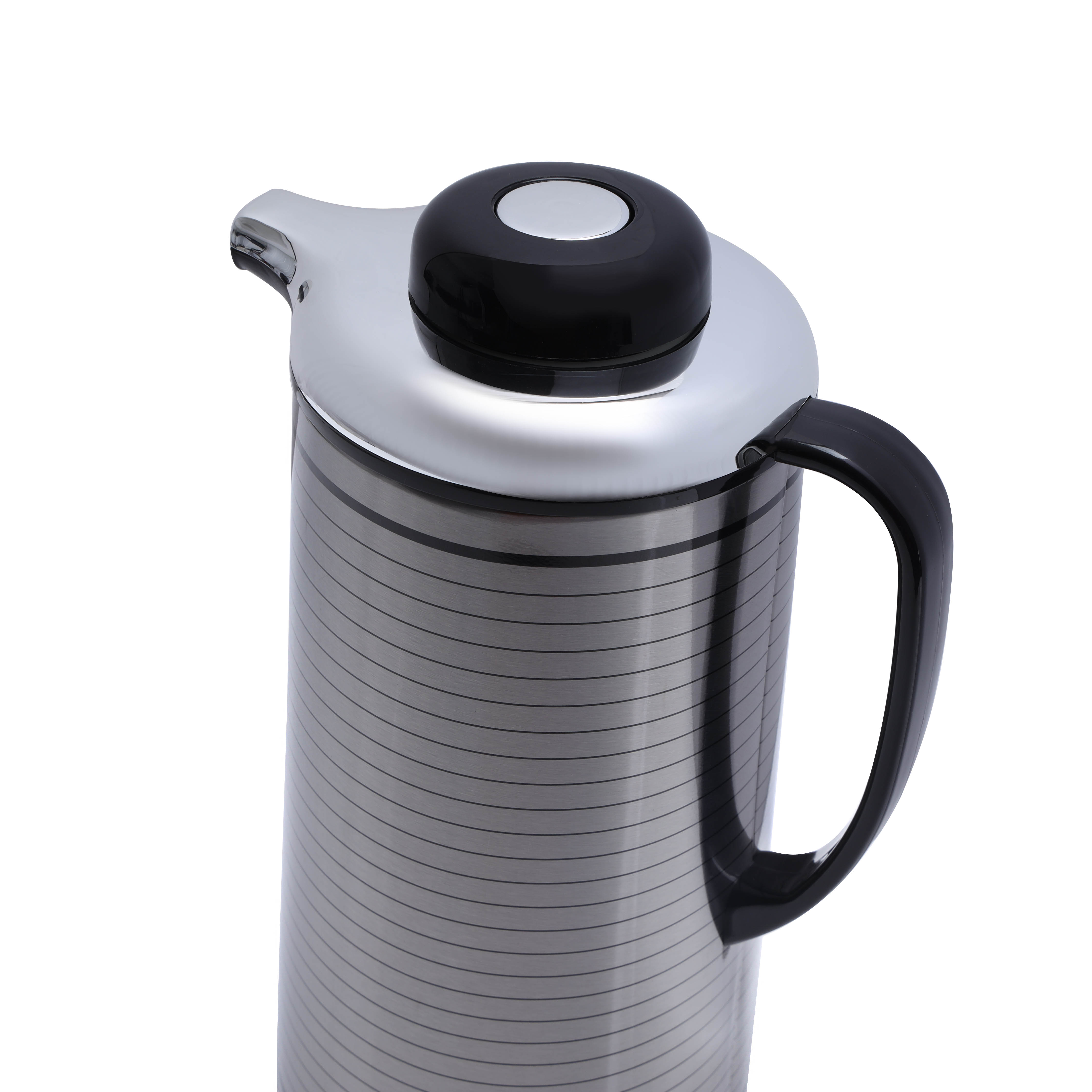 Royalford RF8336 3L Stainless Steel Airpot Flask - Heat Insulated Thermos  for Keeping Hot/Cold Retention, Double